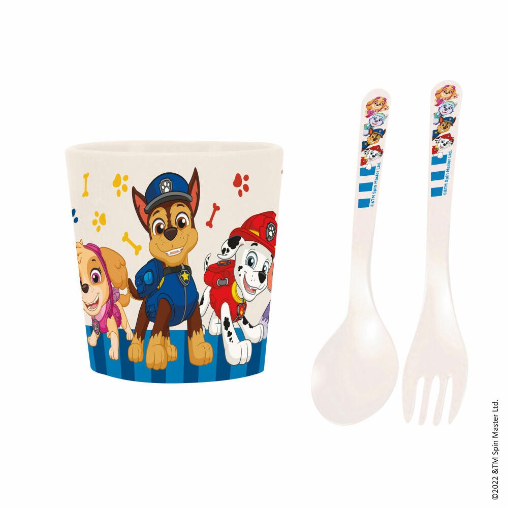 KOZIOL Kindergeschirr-Set Easy Eater Paw Patrol 3-tlg. (3-tlg), 1 Personen, Kunststoff