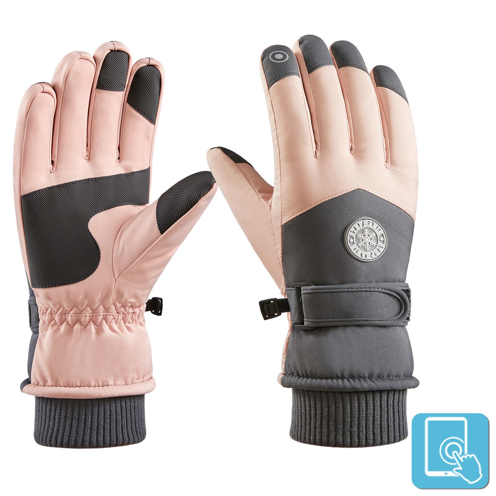 Sunicol Skihandschuhe Wasserdichte Touchscreen Winterhandschuhe Warm Thermo günstig online kaufen