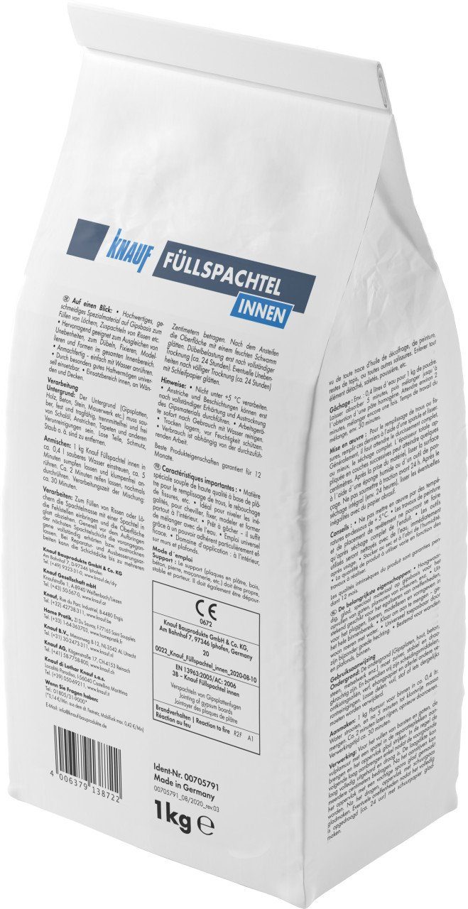 KNAUF Spachtelmasse Knauf Füllspachtel Innen 1 kg