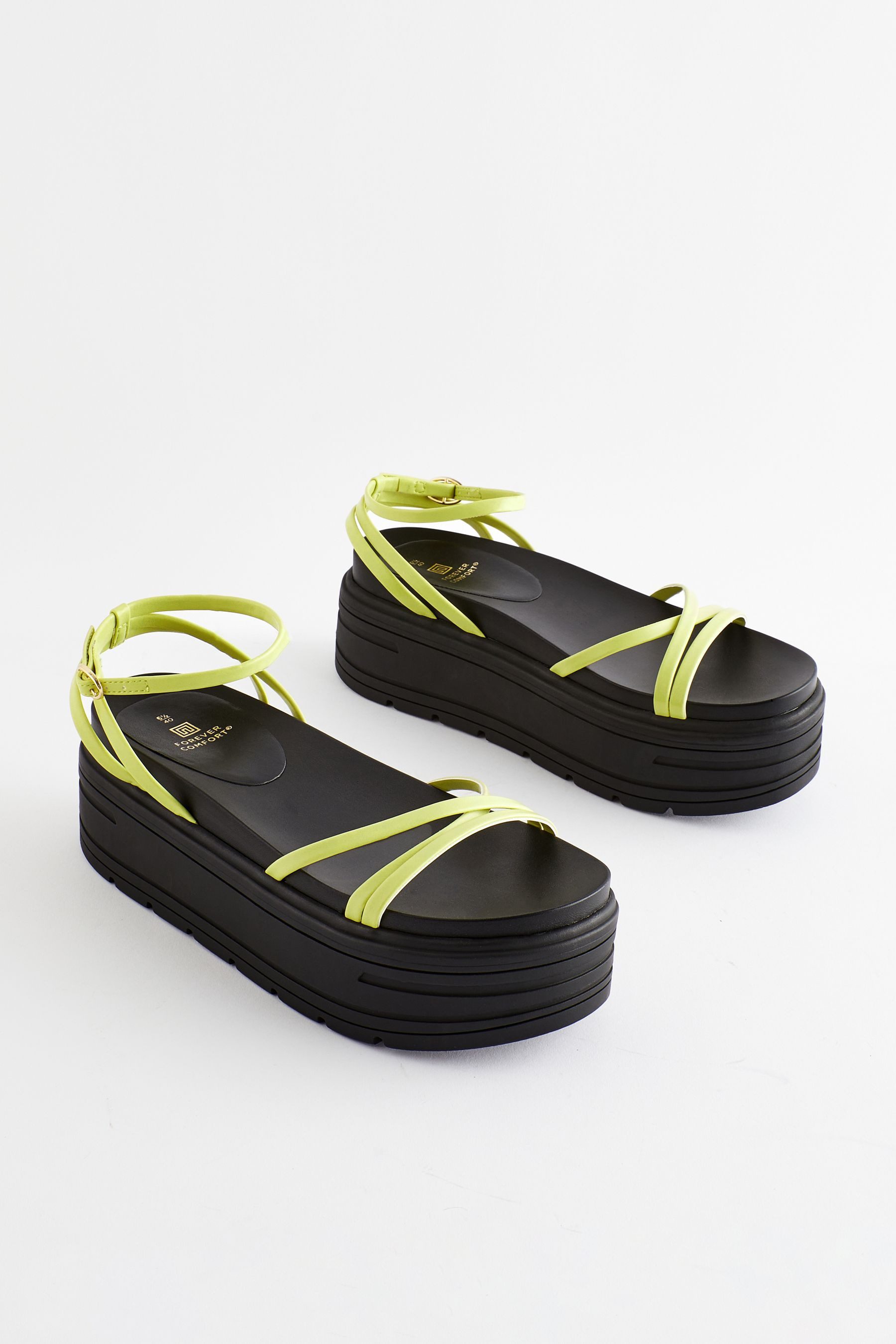 Next Markante Flatform-Sandalen mit Riemchen Riemchensandale günstig online kaufen