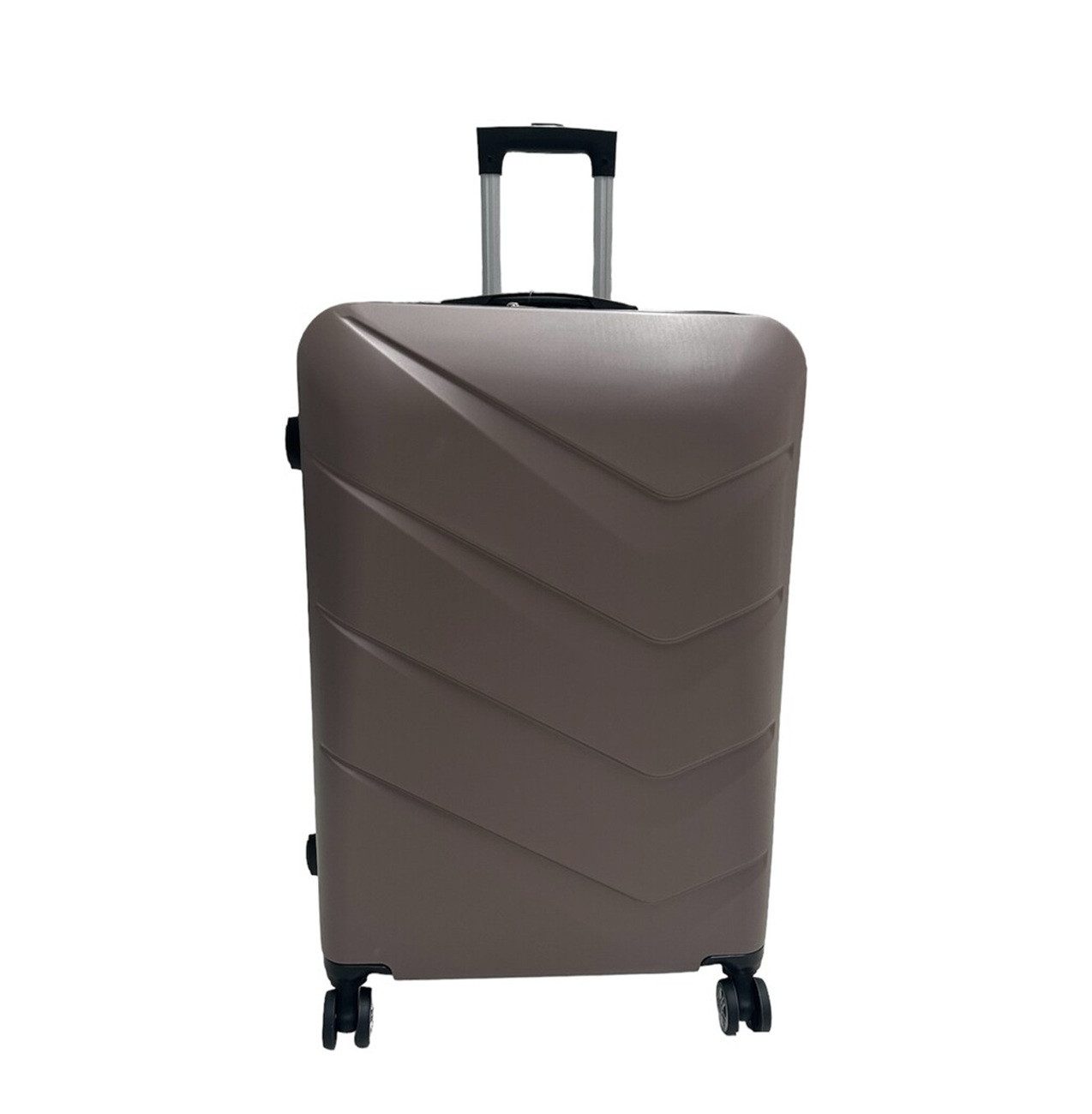 Hoffmanns Kofferset Waveline Platin 3-teiliges Koffer-Set, 4 Rollen, (3 tlg), ABS-Hartschale mit Zahlenschloss & 360° Rollen