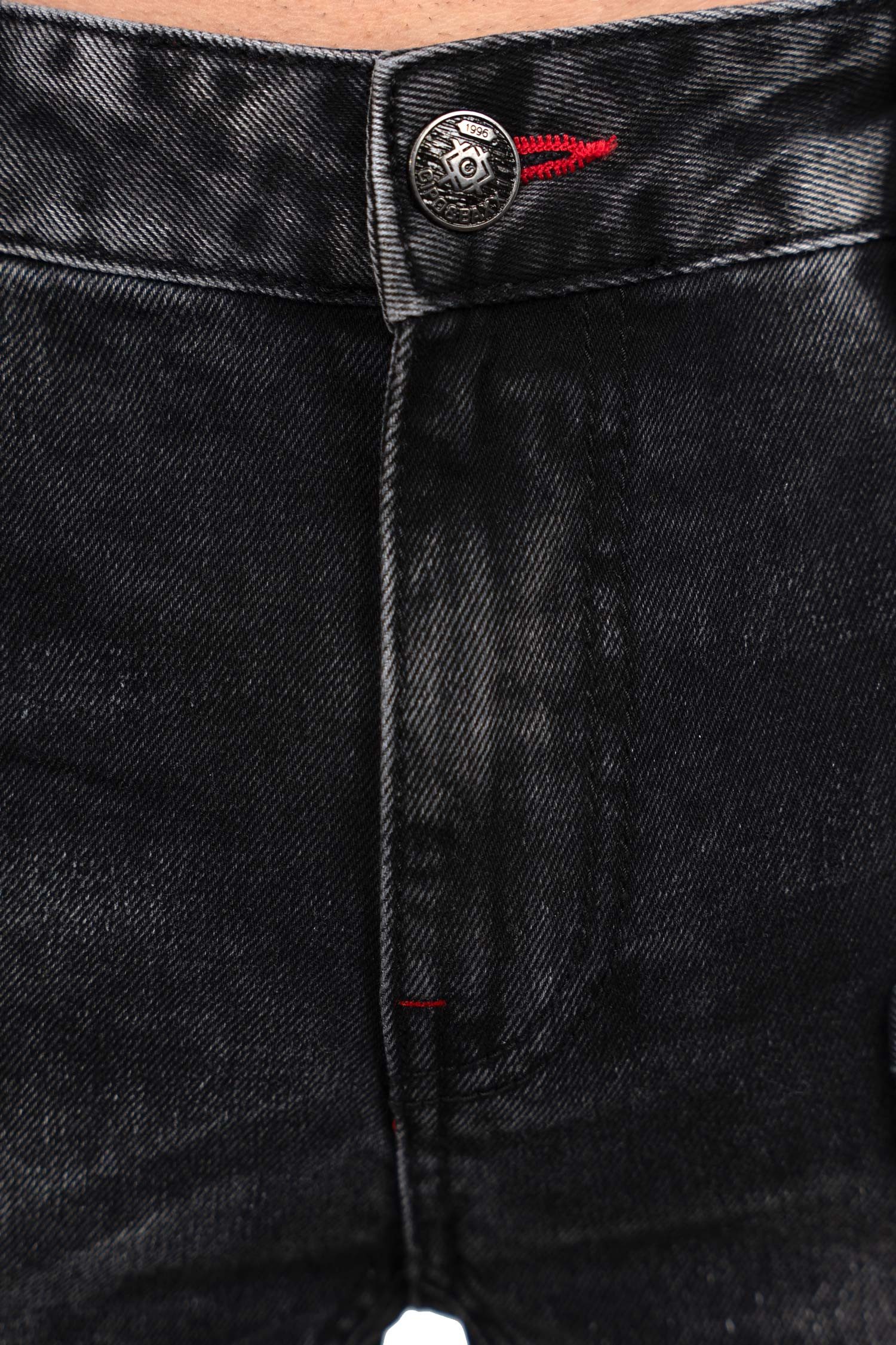 Cipo & Baxx Bikerjeans Biker Hose BA-CD798 im Cargo-Style mit 5-Pocket-Style und Rippenmuster