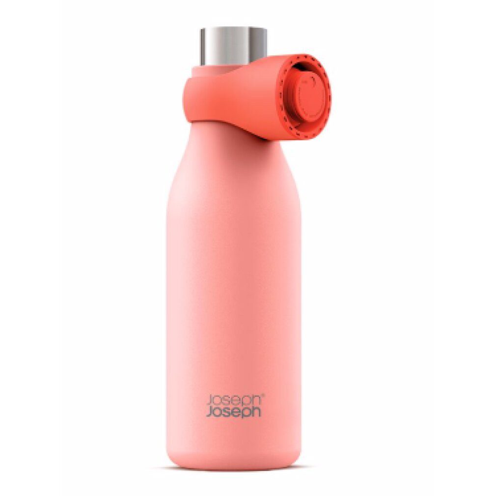 Joseph Joseph Trinkflasche Loop Vakuumisolierte Trinkflasche coral 500ml