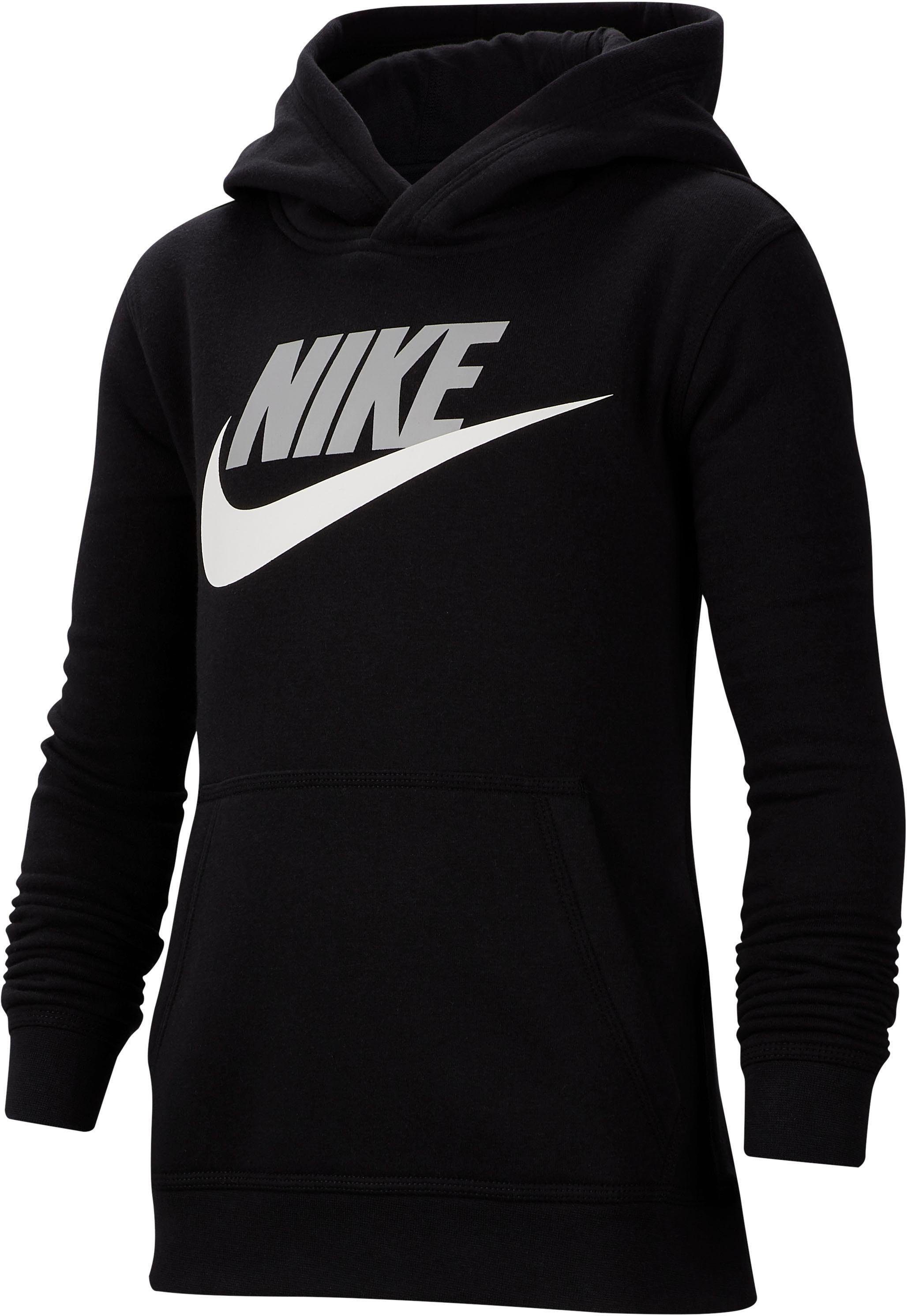 Nike Sportswear Pullover schwarz Fleece Big Kids' Hoodie Kapuzensweatshirt Club