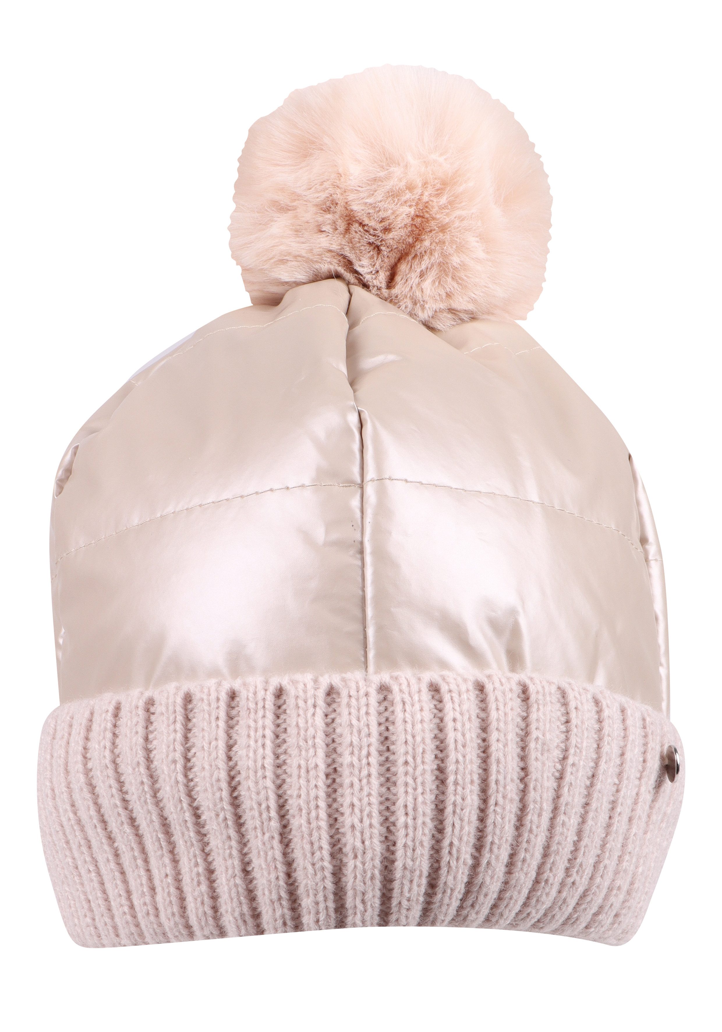 Capelli New York Strickmütze glänzende, mit Umschlag günstig online kaufen