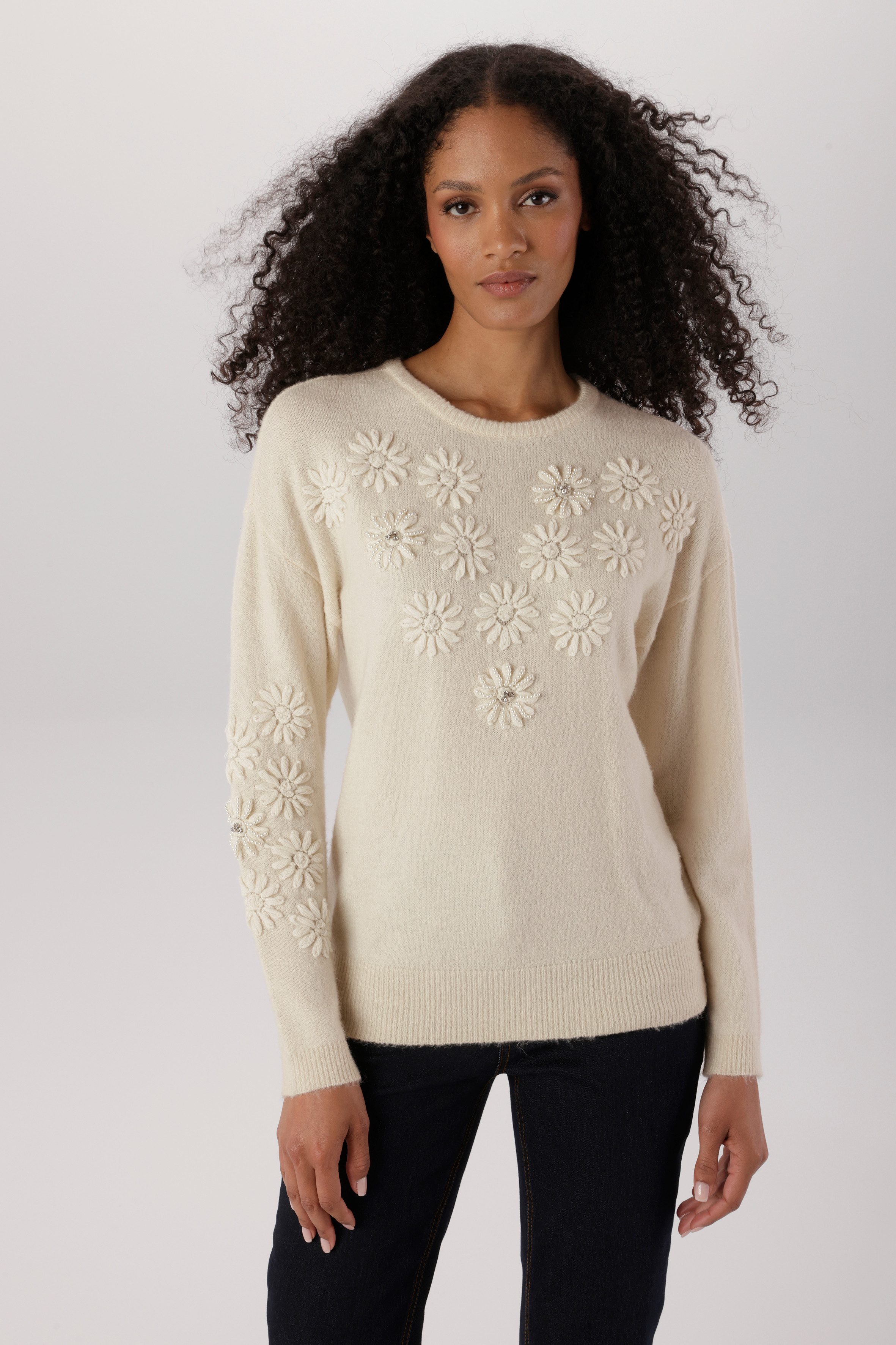 Aniston SELECTED Strickpullover mit Glitzersteinen und Kunstperlen verziert - NEUE KOLLEKTION. € 49,99, (€ 49,99 pro 1 Stk).