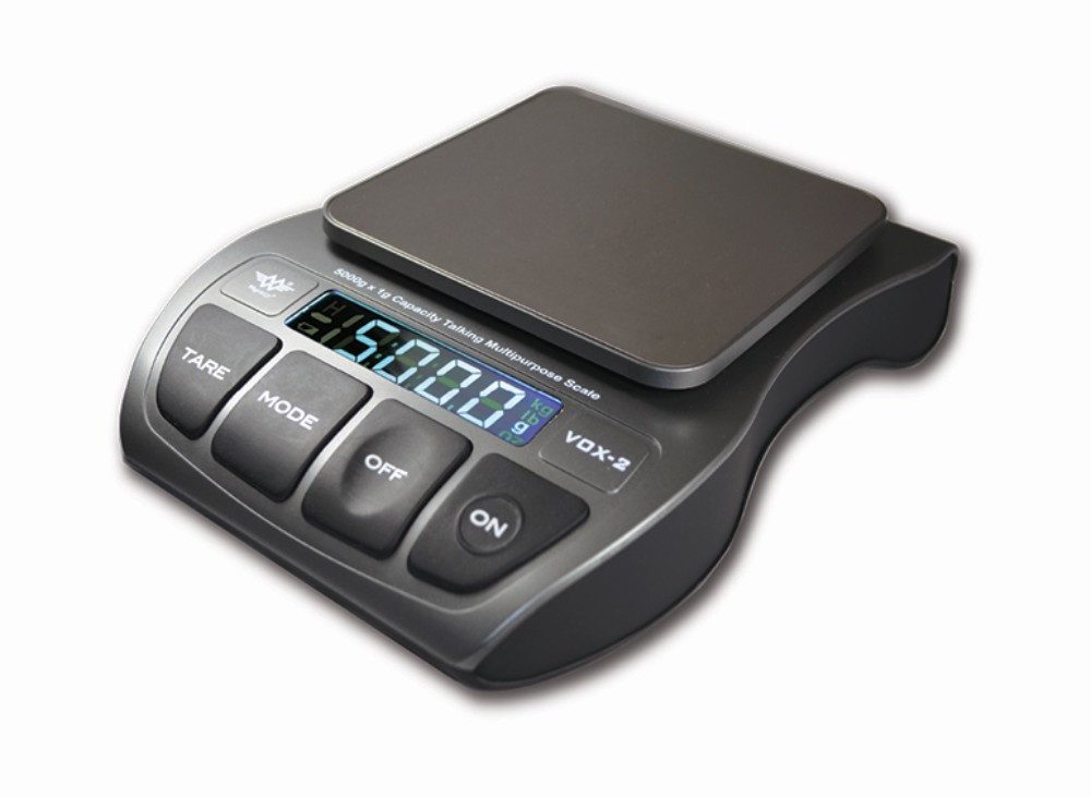 MyWeigh Küchenwaage Sprechende Küchenwaage VOX Wägebereich 5kg / 1g - Extra grosse Tasten