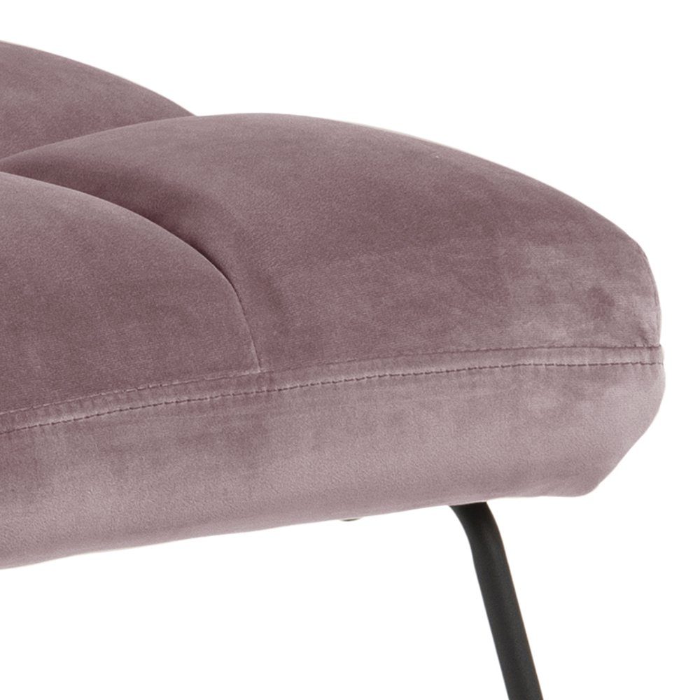 (1-St) Velour Alba Sessel, Relaxsessel ebuy24 rosa.