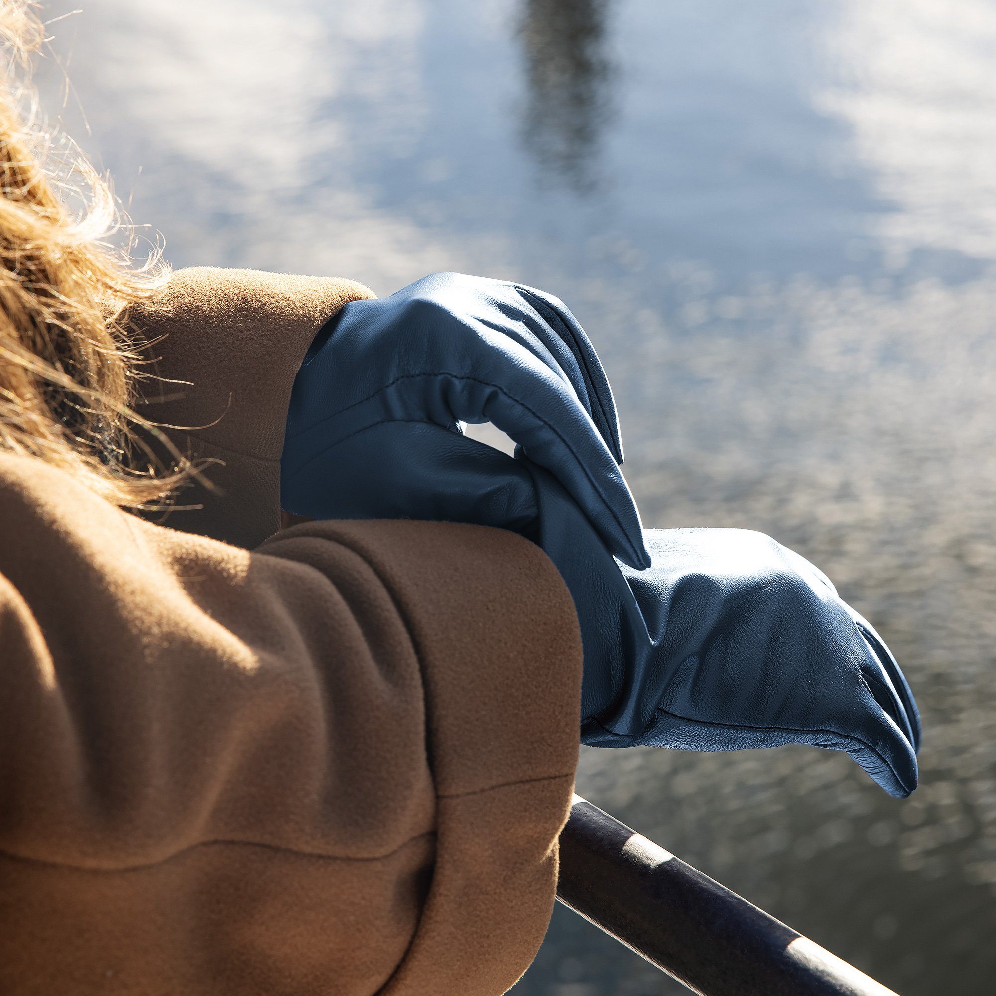 Navaris Lederhandschuhe Touchscreen Nappa Lederhandschuhe für günstig online kaufen