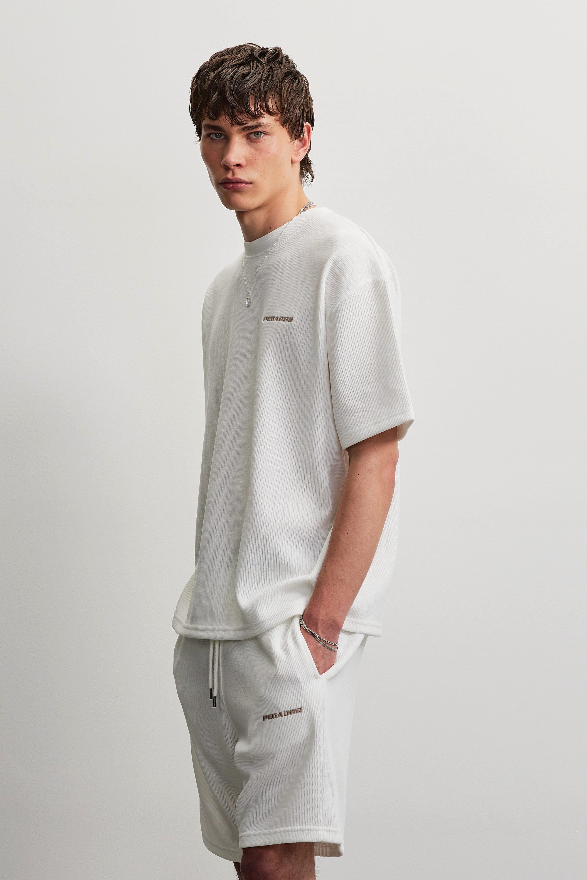 PEGADOR Rundhalsshirt LAGOS OVERSIZED SOFT RIB TEE