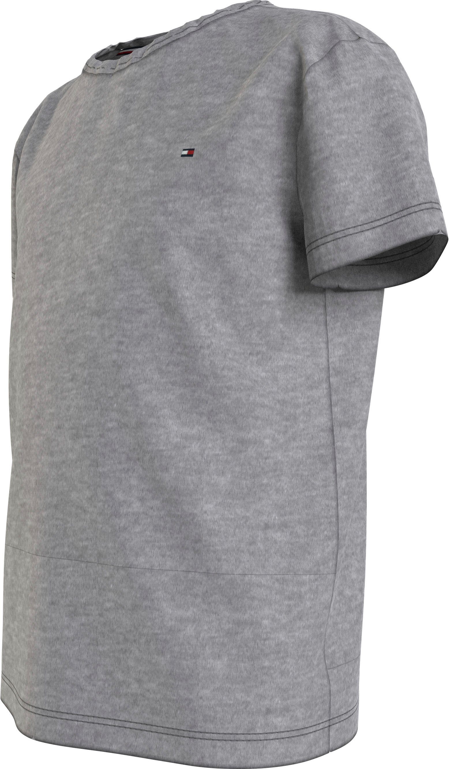 Tommy Hilfiger Underwear Kurzarmshirt (Set, Tommy Grey/Black Light mit Logo-Stickerei Hilfiger 2er-Pack) 2-tlg