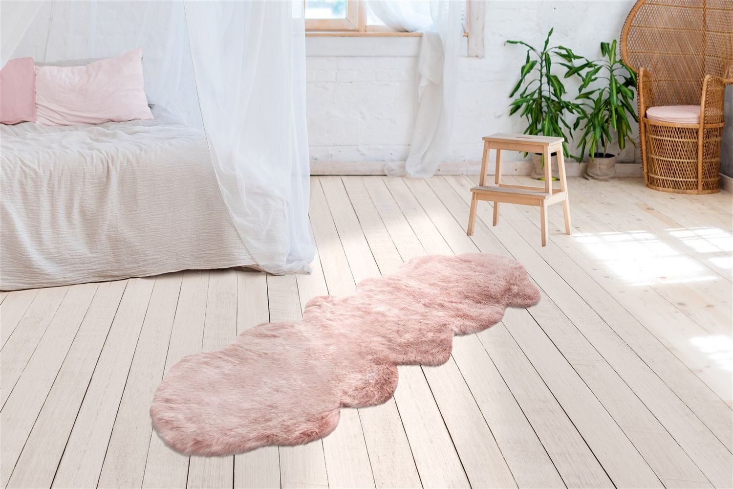 Teppich Boss Hochflor-Teppich Hochflor Teppich Tina 125 - Puderrosa, rechteckig, Höhe: 52 mm