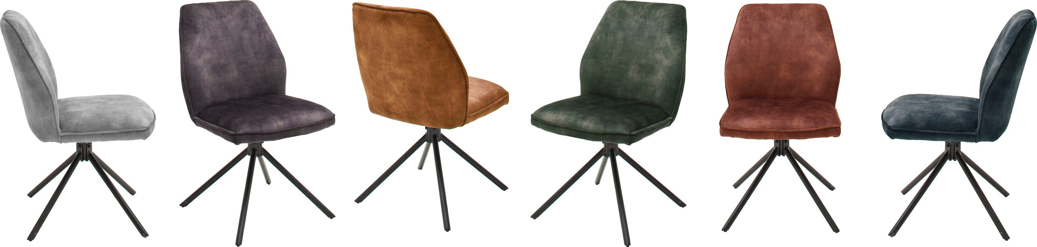 Keder, furniture | 120 Esszimmerstuhl (Set, Vintage St), MCA mit belastbar Stuhl Veloursoptik Grau 2 bis Ottawa Grau Kg