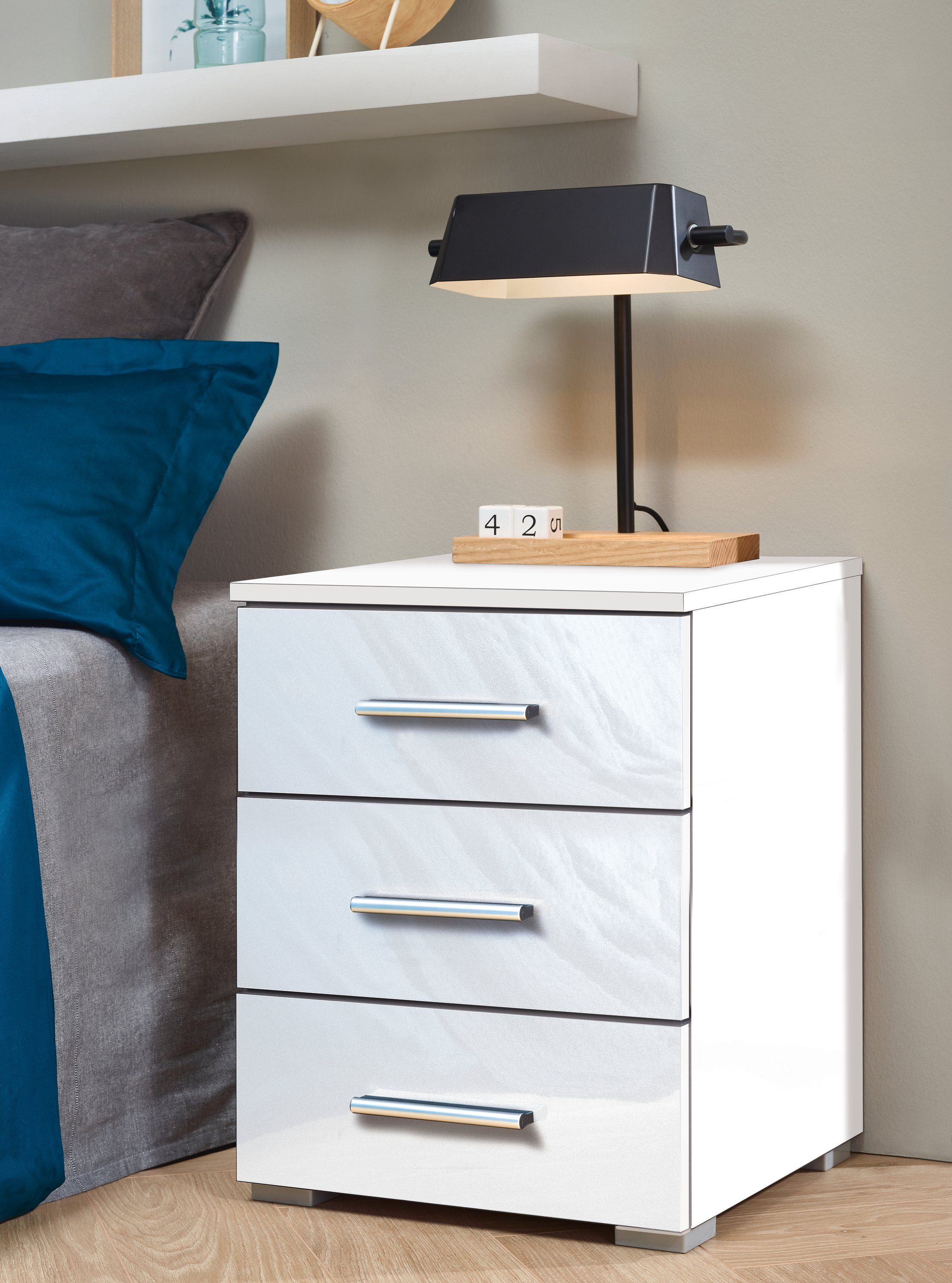 rauch Nachtkommode Base (Set), 2er-Set, optional in moderner Hochglanz-Front