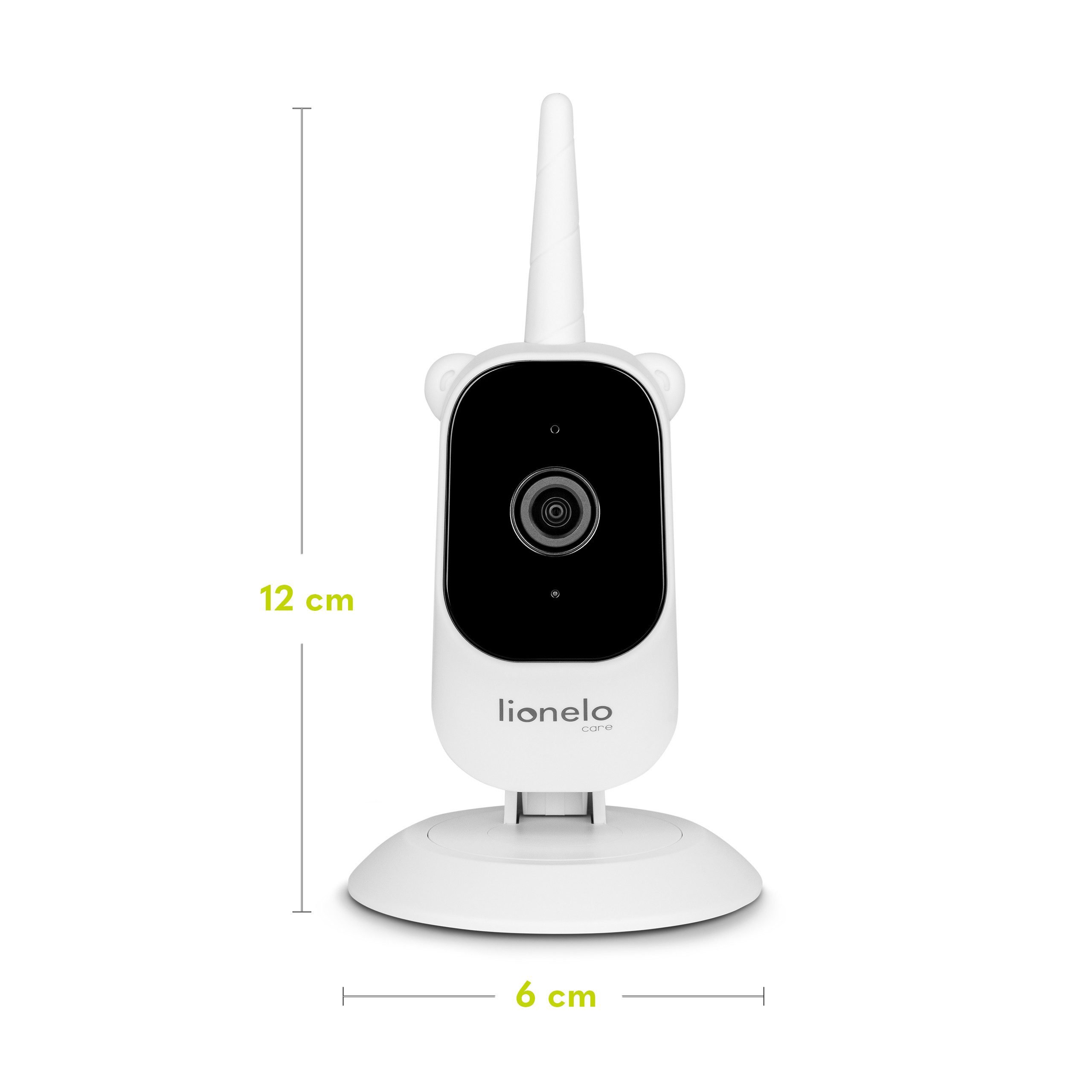lionelo Video Baby Monitor BABYLINE 3.2, Set, Range 350m / FULL HD RESOLUTION / Night Mode / Alarm