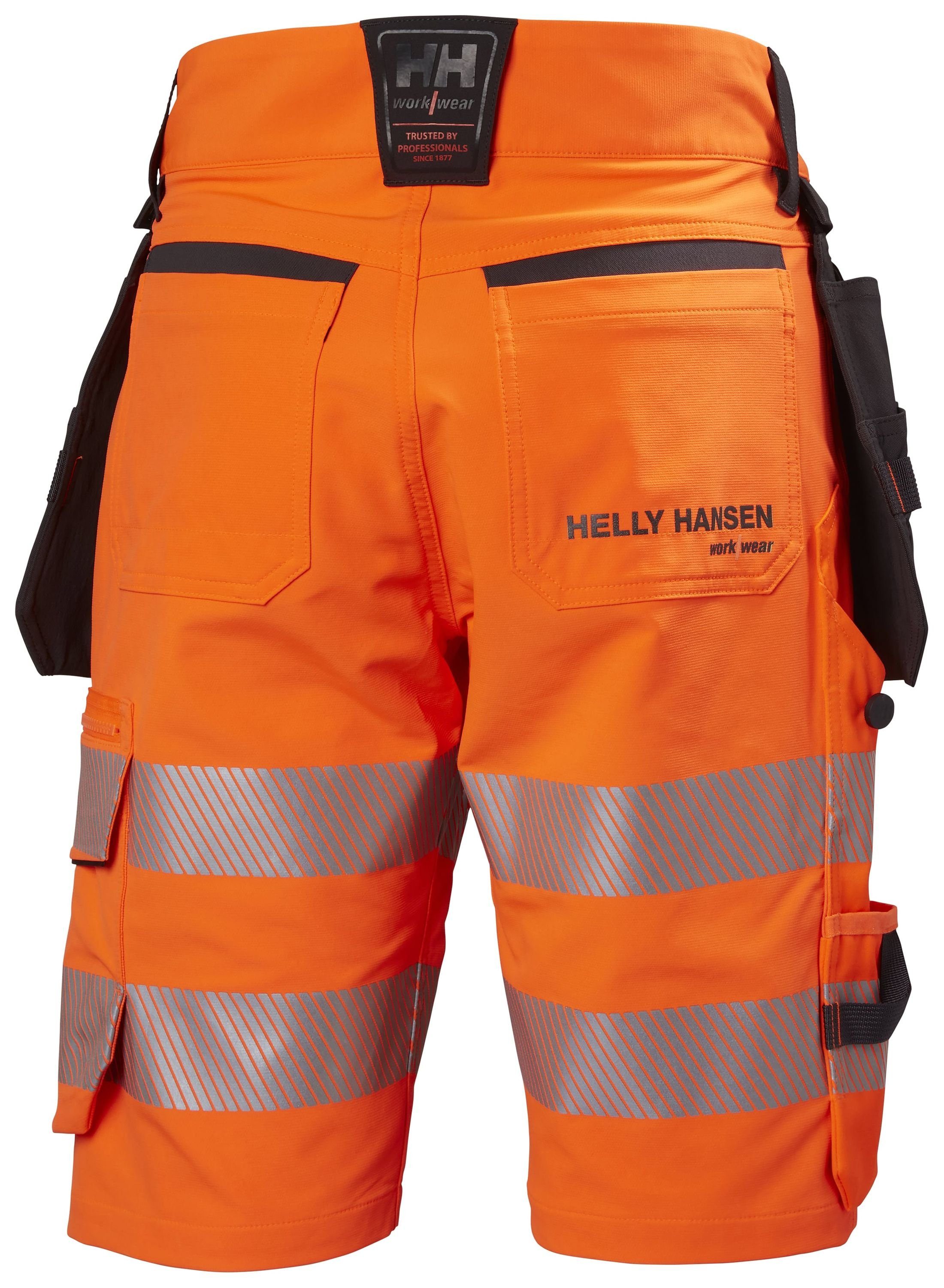 (1-tlg) Hansen Arbeitsshorts Icu Shorts orange/ebony Cons Cl 1 Helly