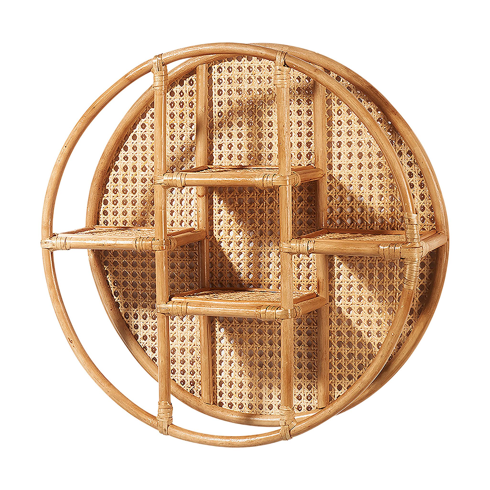 Kobolo Regal Wandregal VIENNA aus Rattan günstig online kaufen