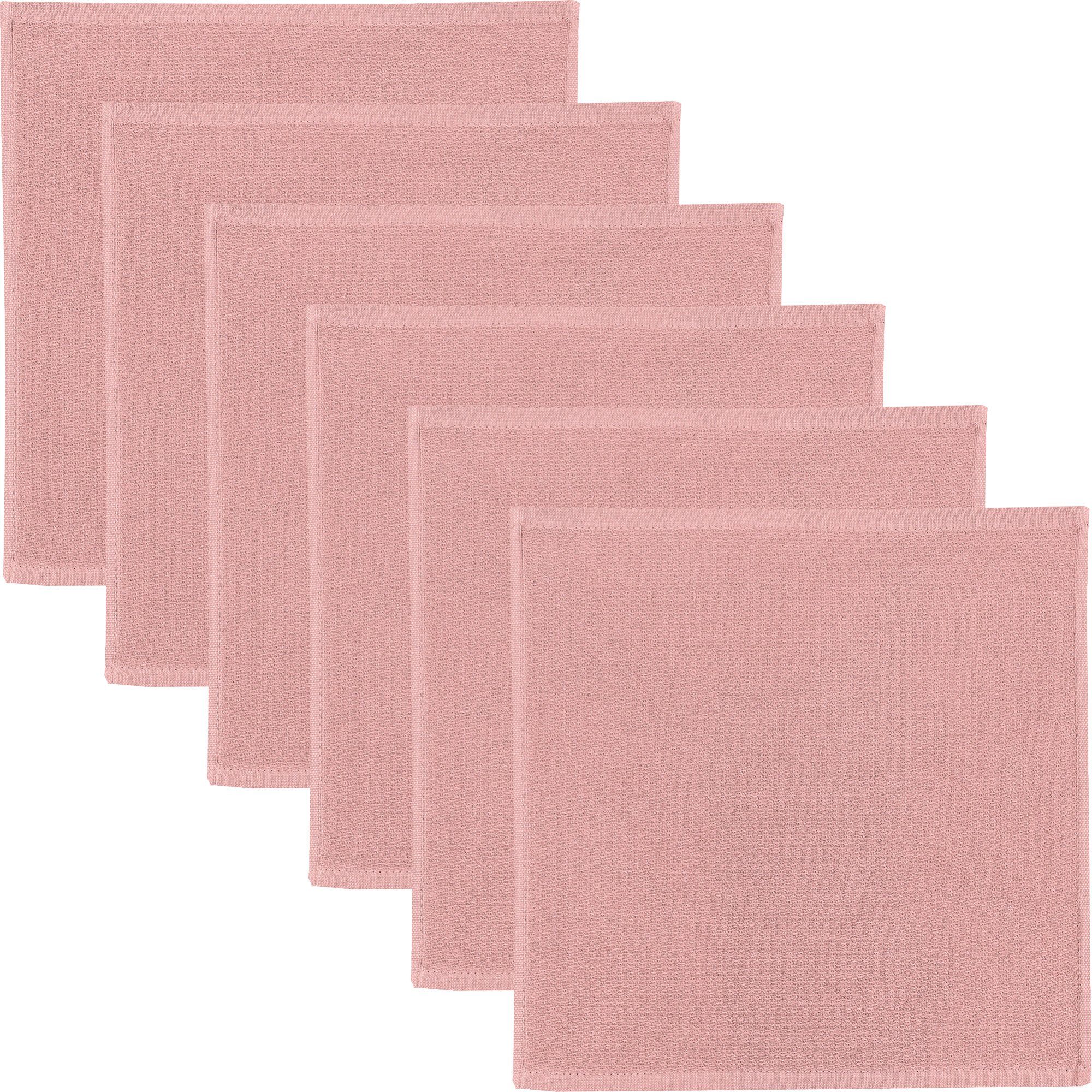 Erwin Müller Geschirrtuch Spültuch 6er-Pack, Baumwolle Uni