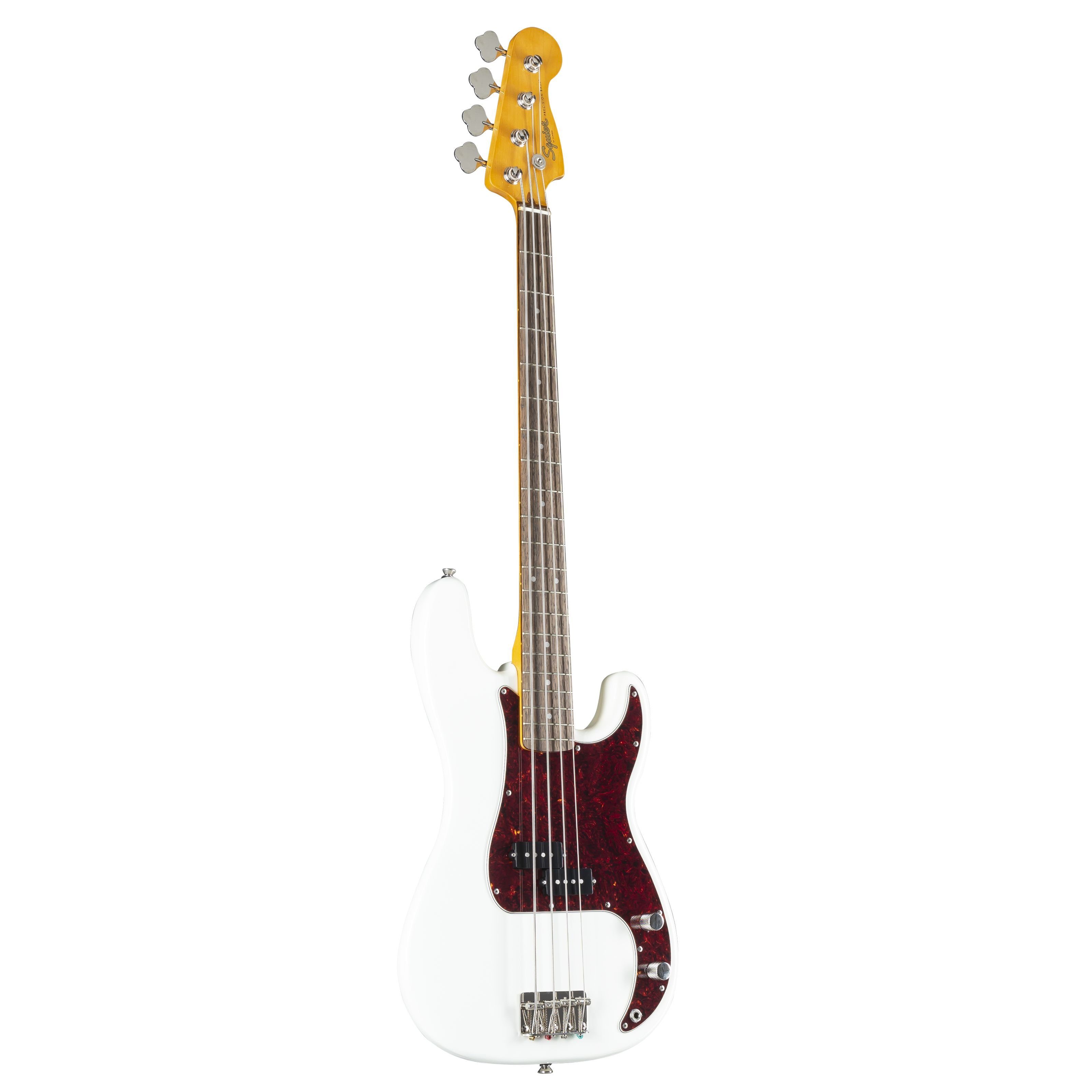 Squier E-Bass, E-Bässe, 4-Saiter E-Bässe, Classic Vibe '60s Precision Bass Olympic White - E-Bass