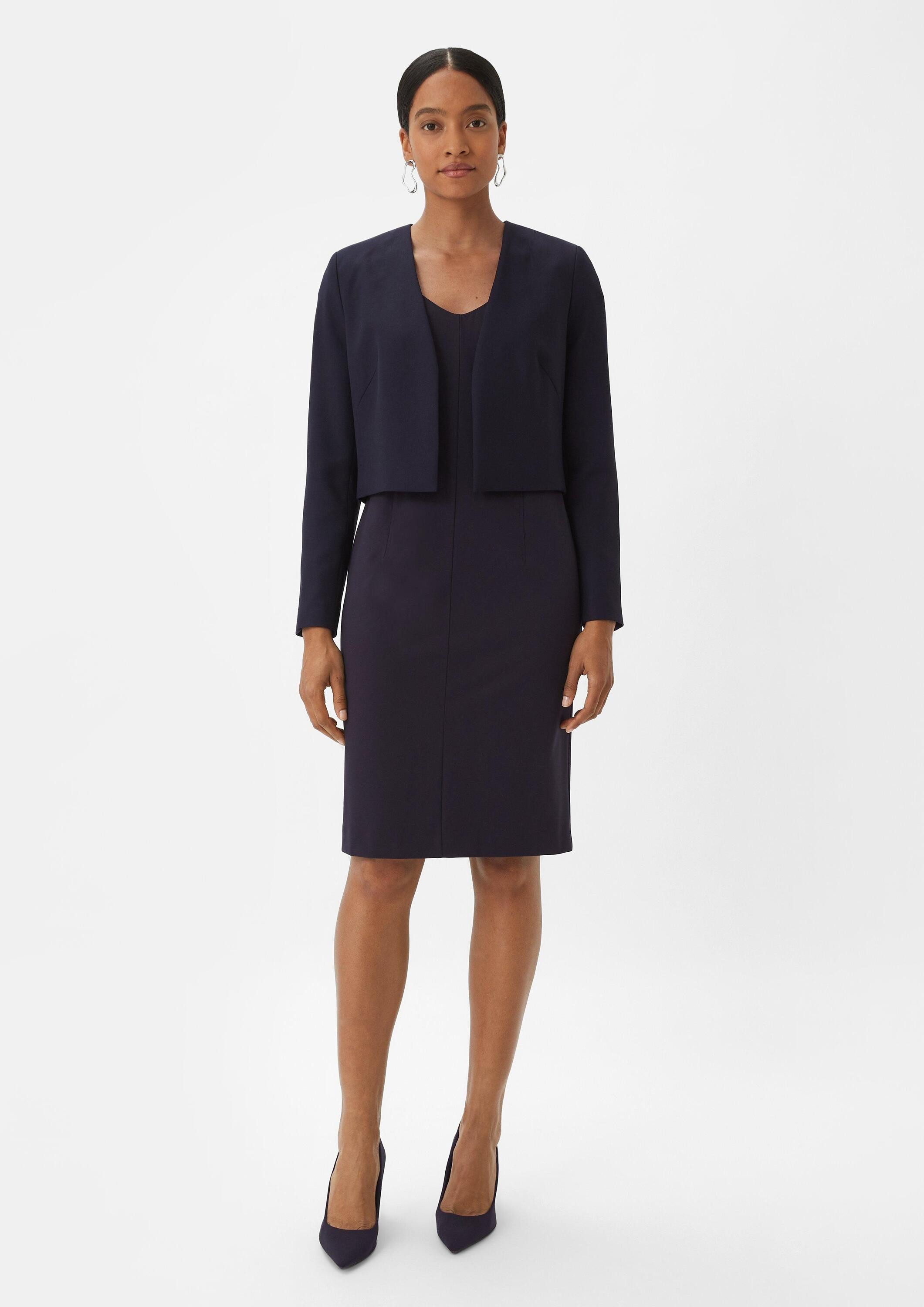 comma Minikleid Kleid Kleid mit Kappärmeln