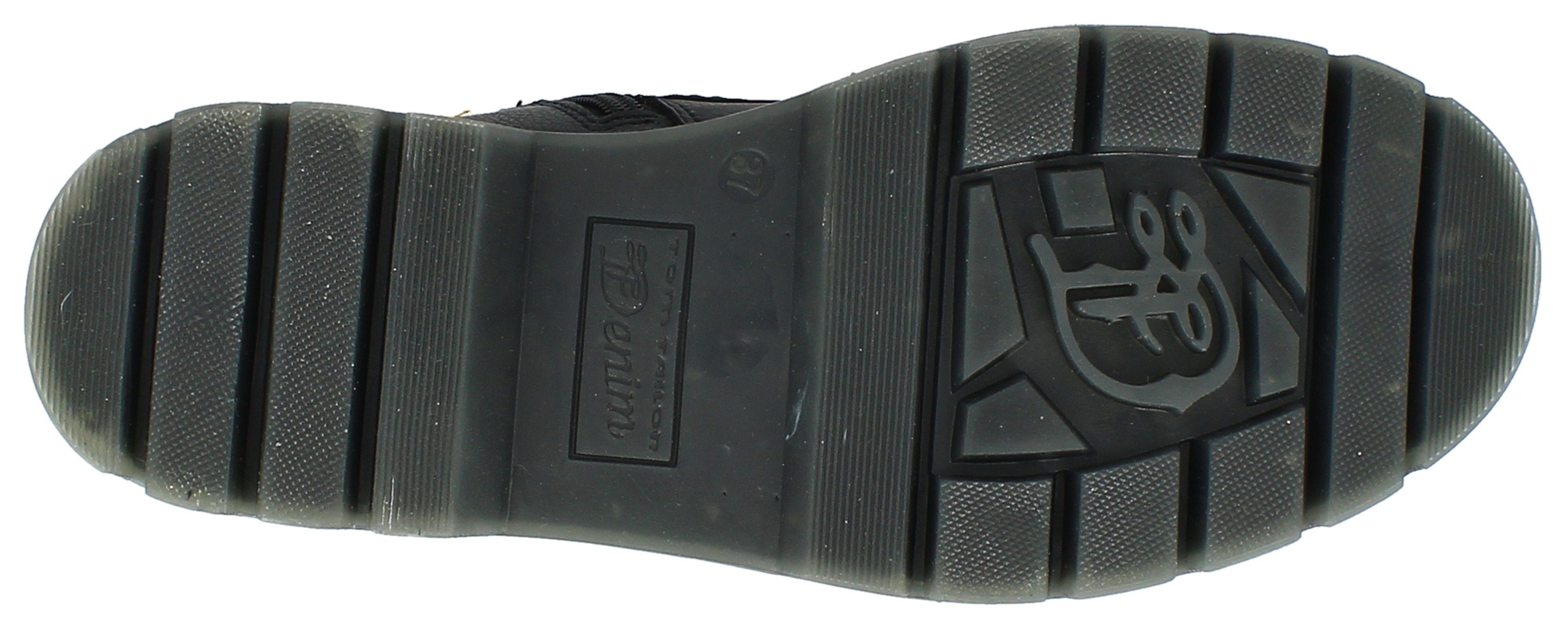 TOM TAILOR Schnürboots Winterstiefel mit Logoprägung an der Ferse