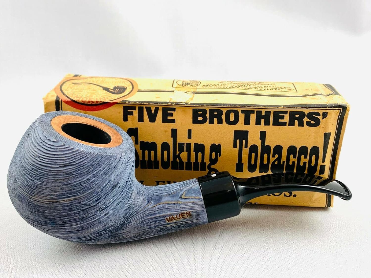 Handpfeife Pfeife Edition Patina 237 sand blau - 9mm Filter - Weißpunkt Qualität