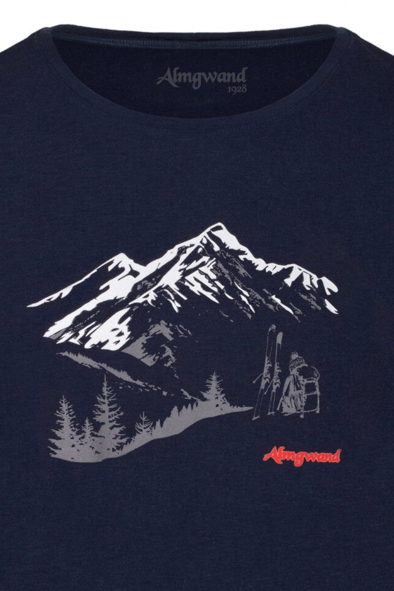 Almgwand Trachtenshirt Longsleeve Herren - AUALM - dunkelblau günstig online kaufen