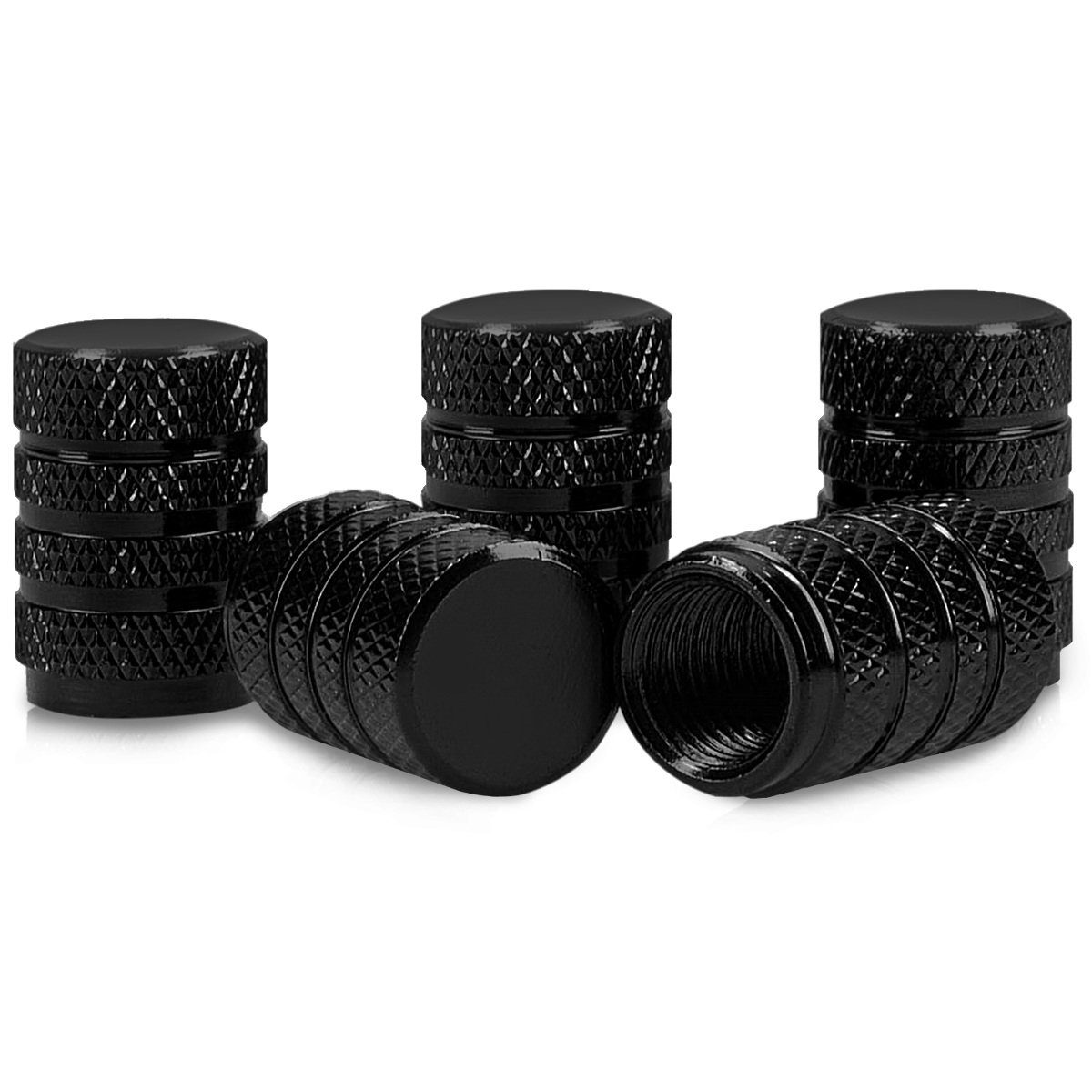kwmobile Etui 5x Auto Ventilkappen Abdeckung, Schraderventil Metall Kappen günstig online kaufen