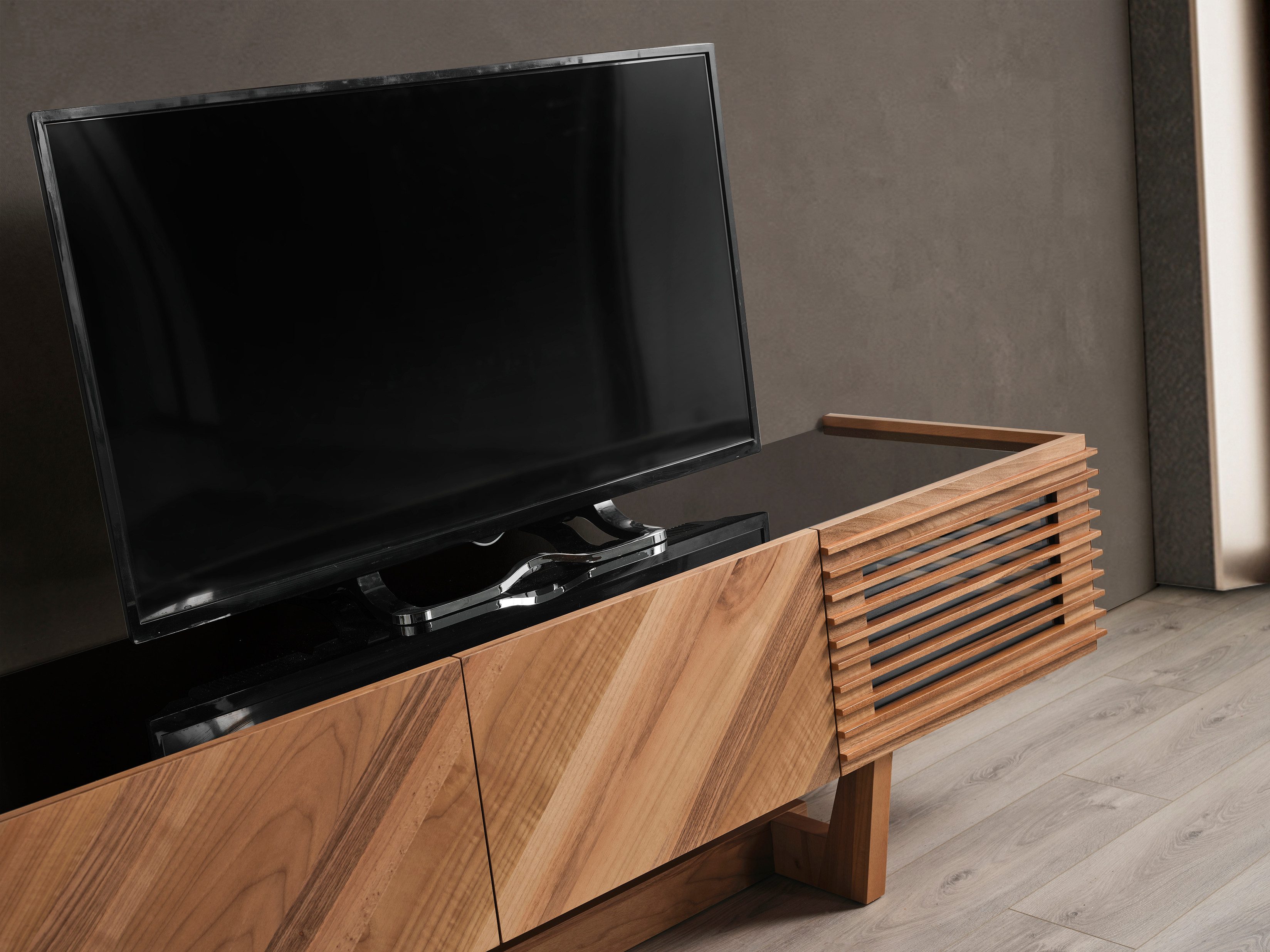 Dekorist TV-Schrank Modernes Luxus TV Gerät,87kg 49x54x200cm