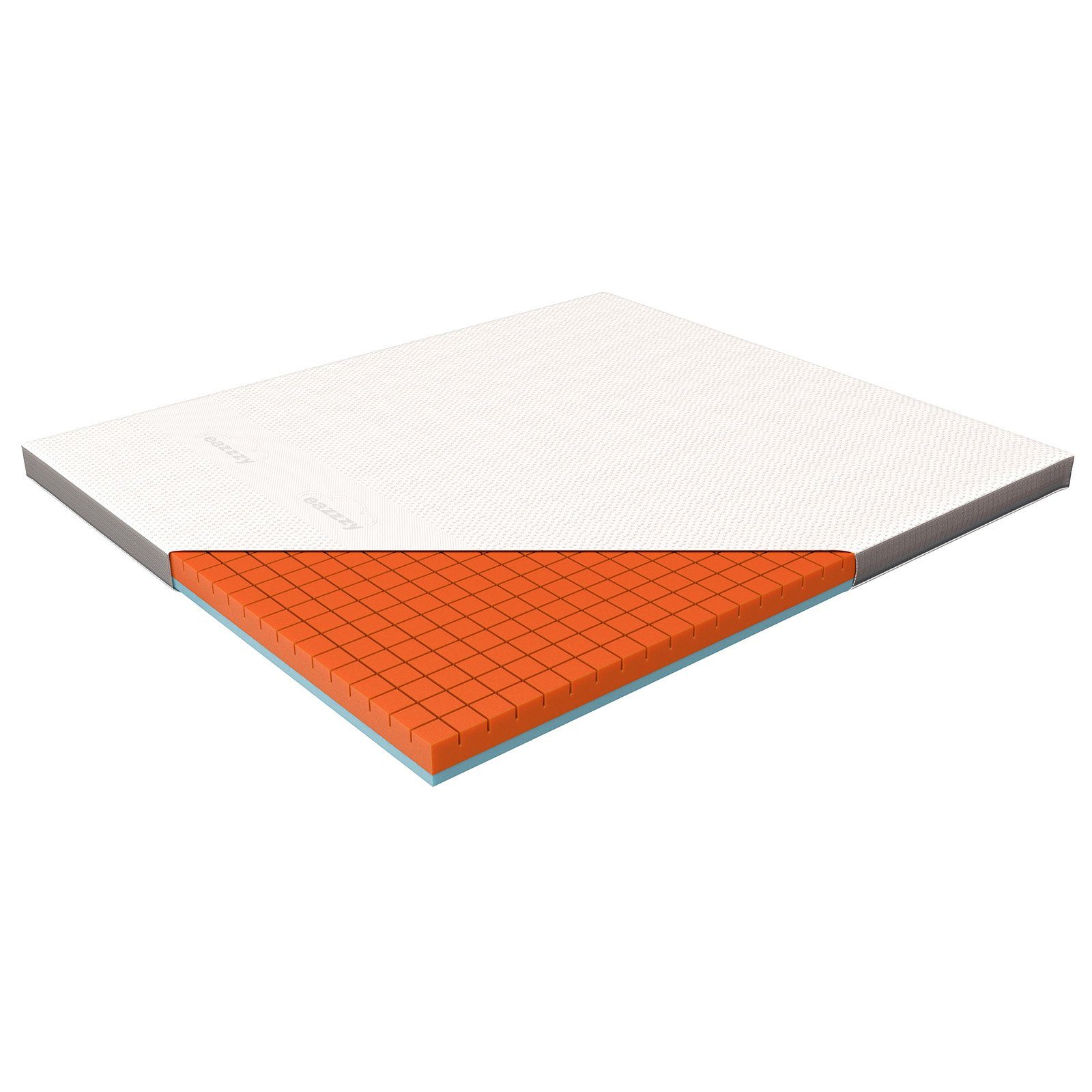 Matratzenauflage eazzzy Premium Cube Topper, 180 x 200 x 9 cm Genius,  2-Seiten-Wendetopper für Matratze Boxspringbetten orthopädisch