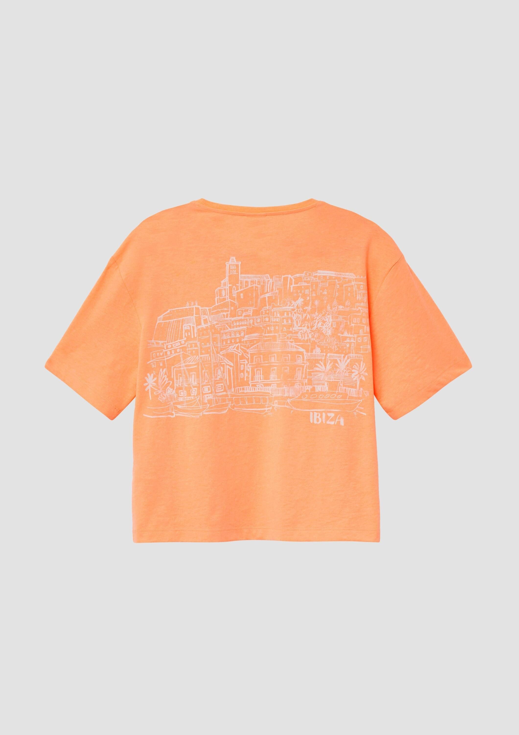s.Oliver Kurzarmshirt T-Shirt T-Shirt im Boxy Fit mit Rückenprint