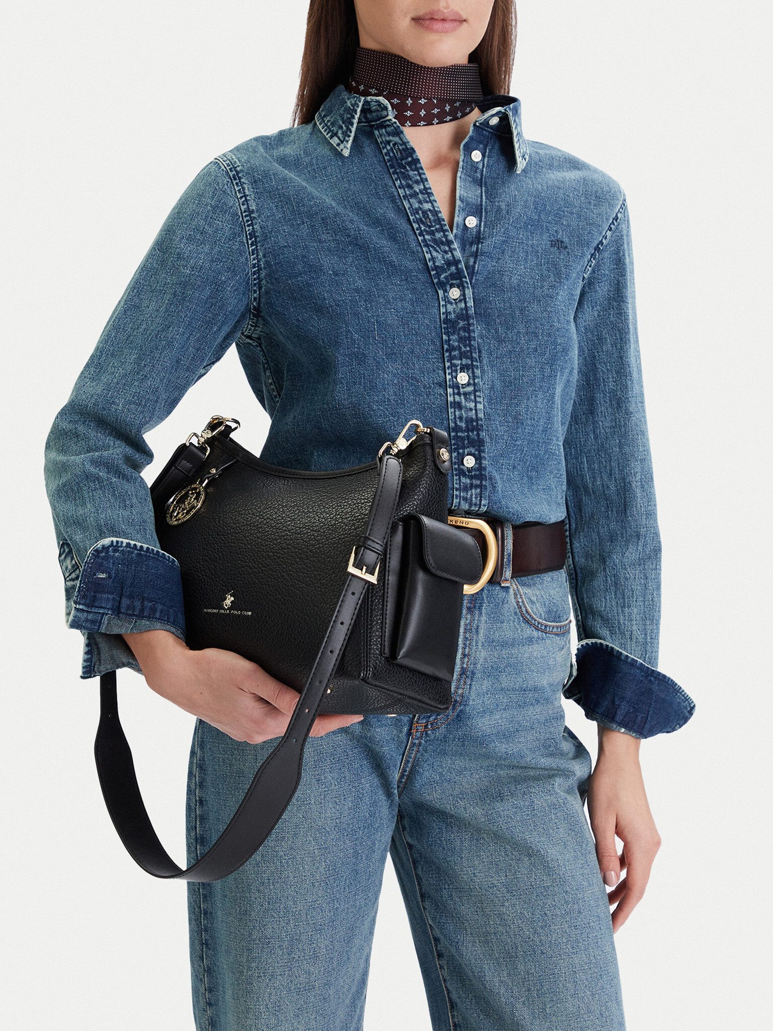BEVERLY HILLS POLO CLUB Handtasche Beverly Hills Polo Club Damenhandtasche Schwarz BEVERLY HILLS POLO CLU