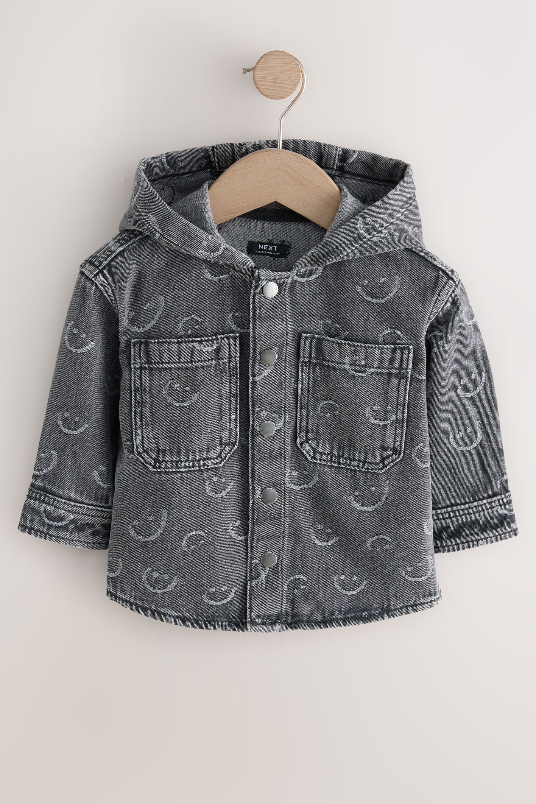 Next Jeanshemd Denim-Kapuzenhemdjacke (1-tlg)