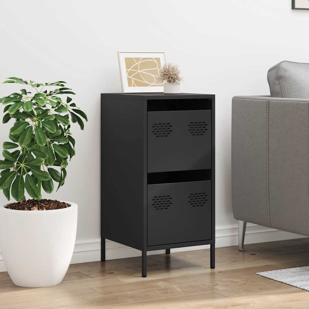 vidaXL Sideboard Sideboard Schwarz 35x39x73,5 cm günstig online kaufen