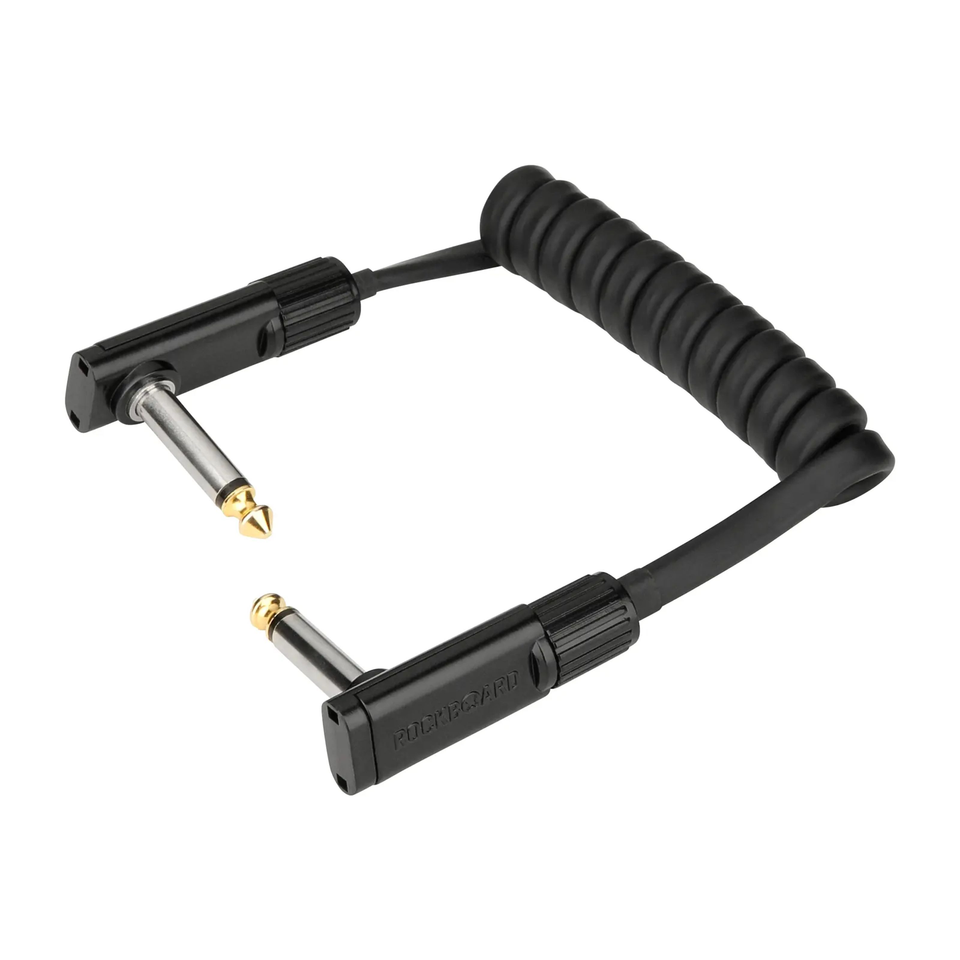 Rockboard Instrumentenkabel, Black Coiled Series Flat Patch Cable 0,5 m - Patchkabel