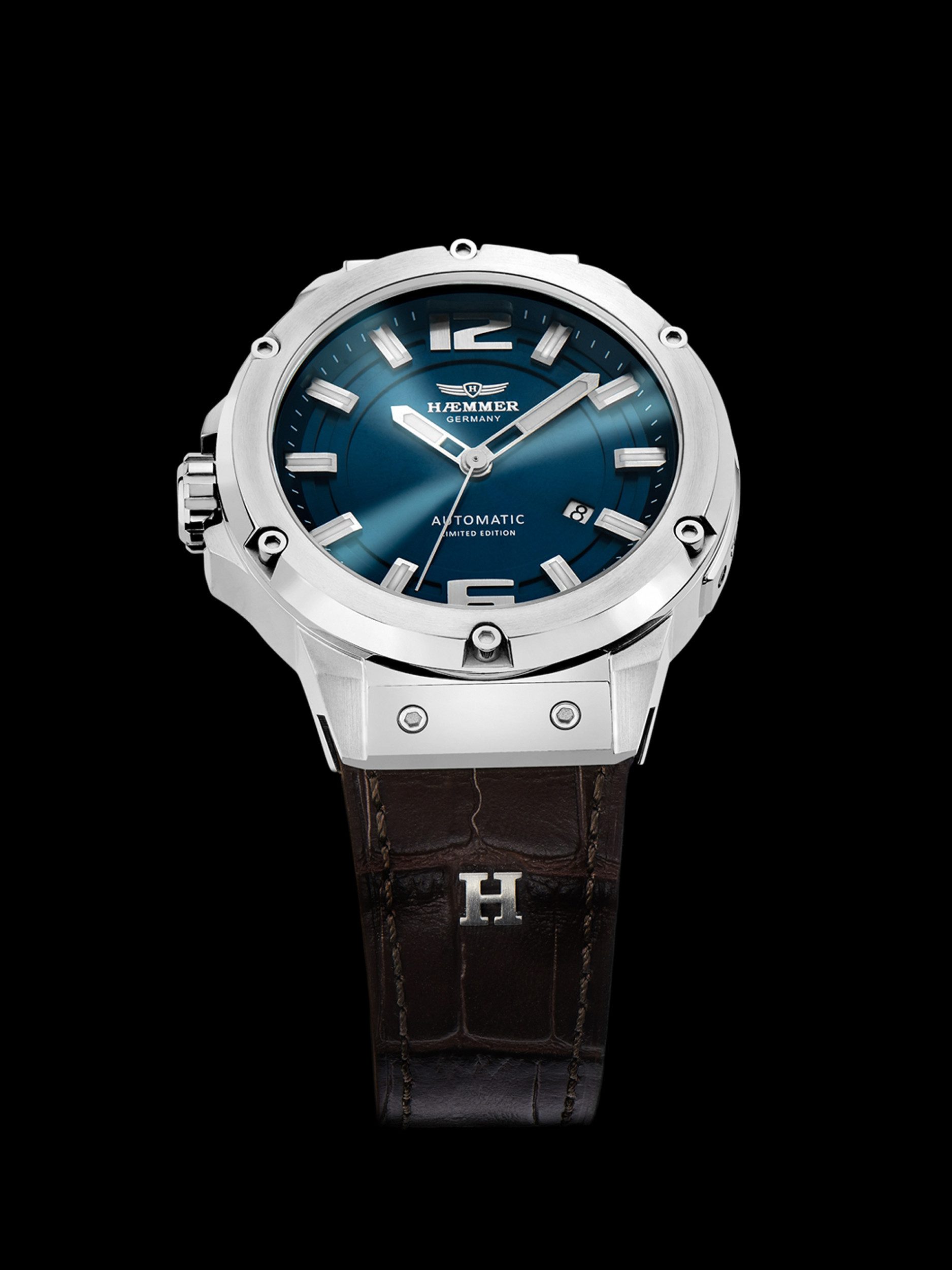 HAEMMER GERMANY Automatikuhr MECHANO MC-004, Armbanduhr, Herrenuhr, Mechanische Uhr, analog, Tag – Bild 2 von 5