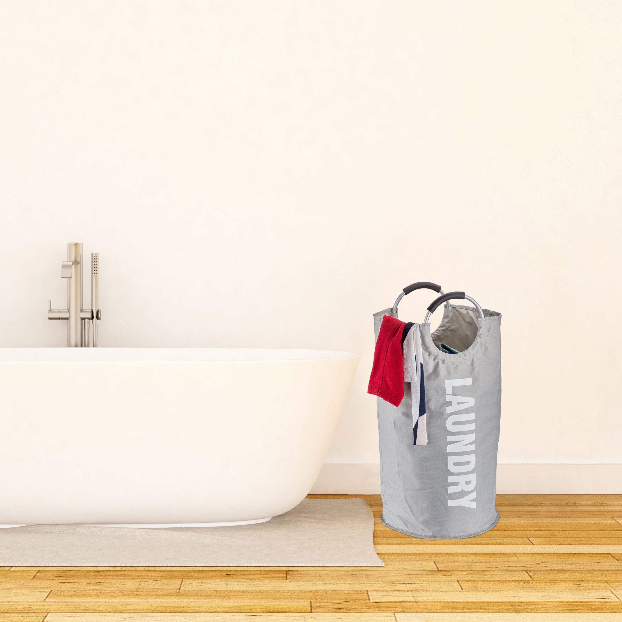 relaxdays Wäschekorb Faltbarer Wäschekorb mit Henkel, günstig online kaufen