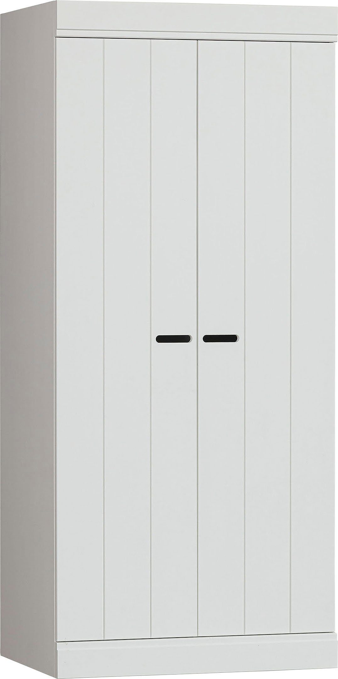 WOOOD Kleiderschrank Connect FSC®-Kiefernholz mit sichtbare Maserungen H195 x B94 x T53 cm Tragkraft 15 kg pro Boden, Wandbefestigung empfohlen, Pfleigleicht