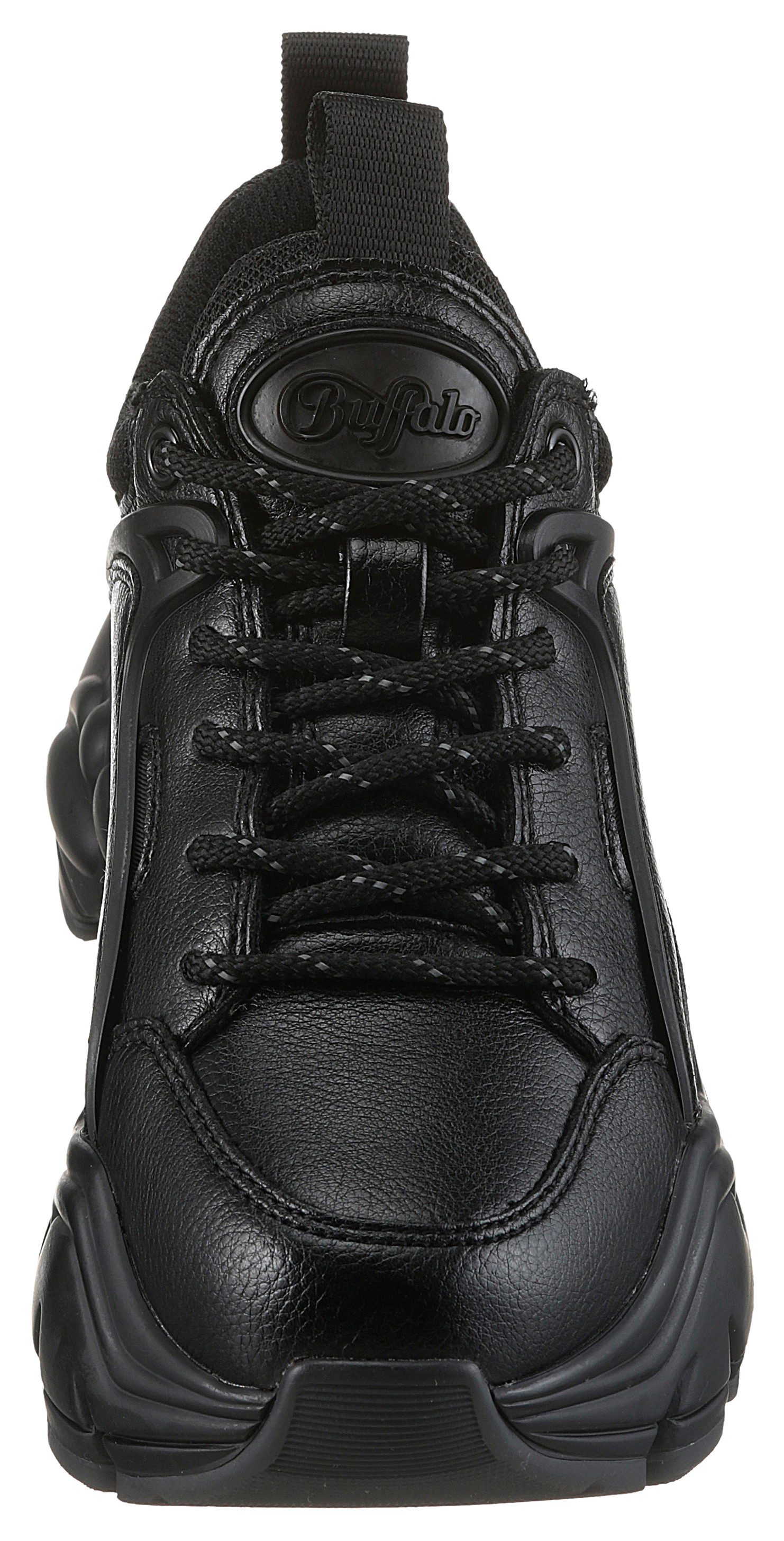 Buffalo BINARY Sneaker in monochromer Optik, Freizeitschuh, Halbschuh, Schnürschuh