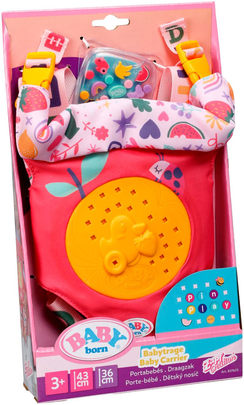 Baby Born Puppen Bauchtrage Pinplay Babytrage günstig online kaufen