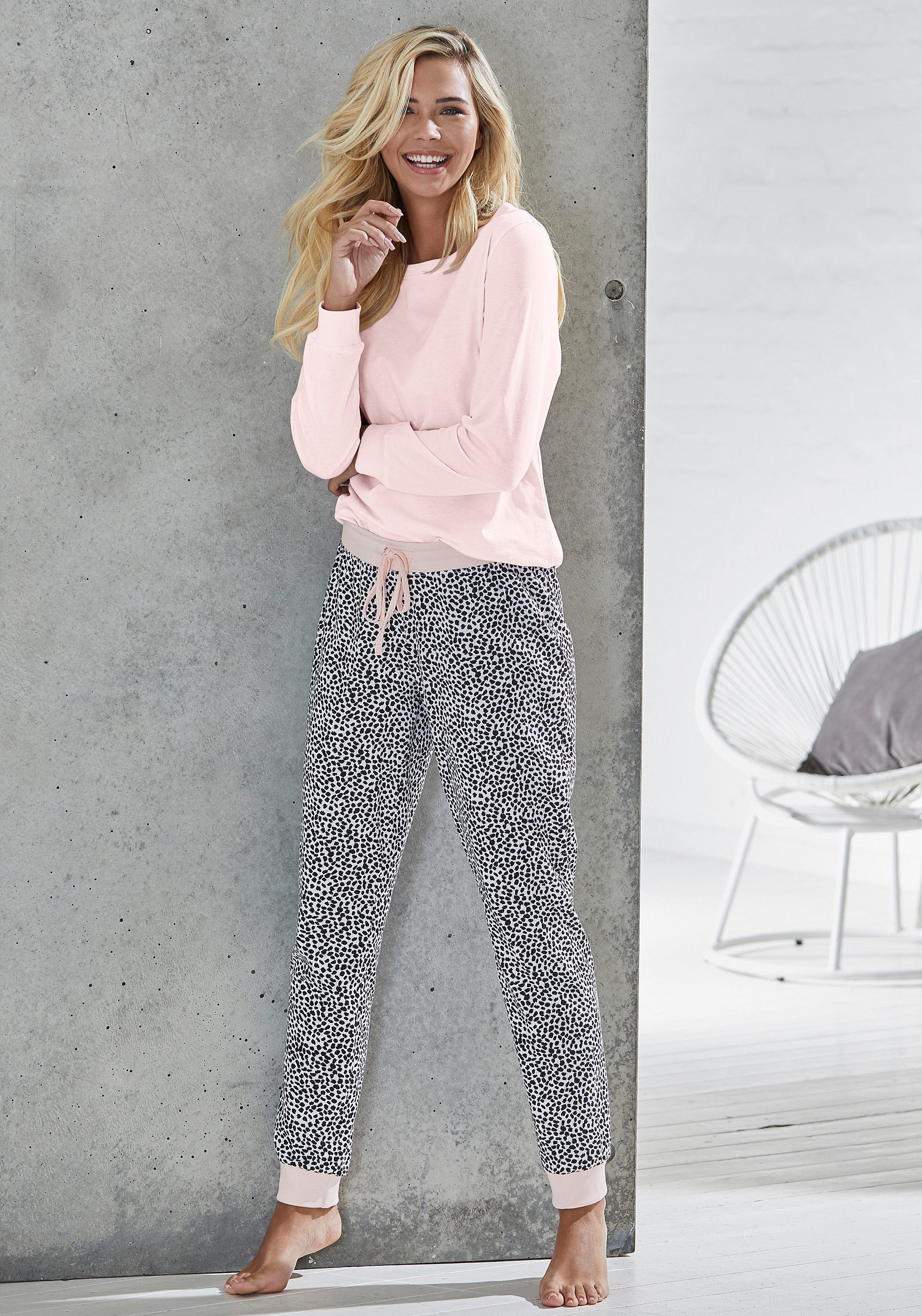 Vivance Dreams Schlafhose (1-teilig) mit Allover-Druck