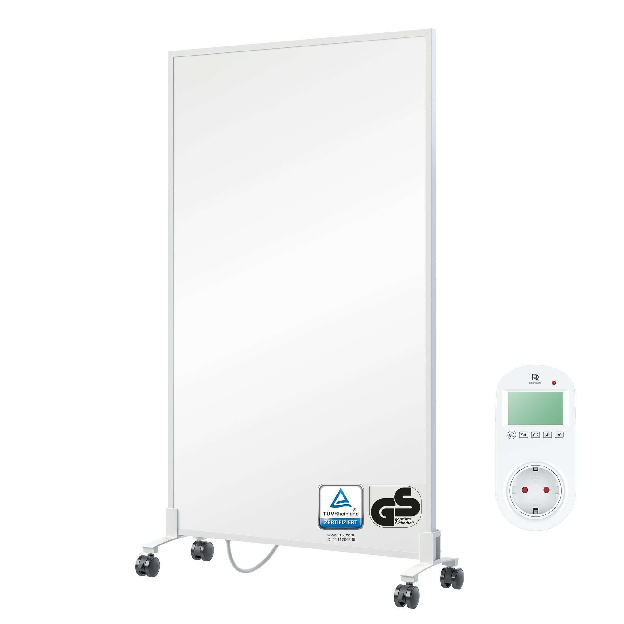 Bringer Infrarotheizung Standgerät, 300-1200 Watt, inkl. Standfüße, 5 Jahre Garantie, TÜV