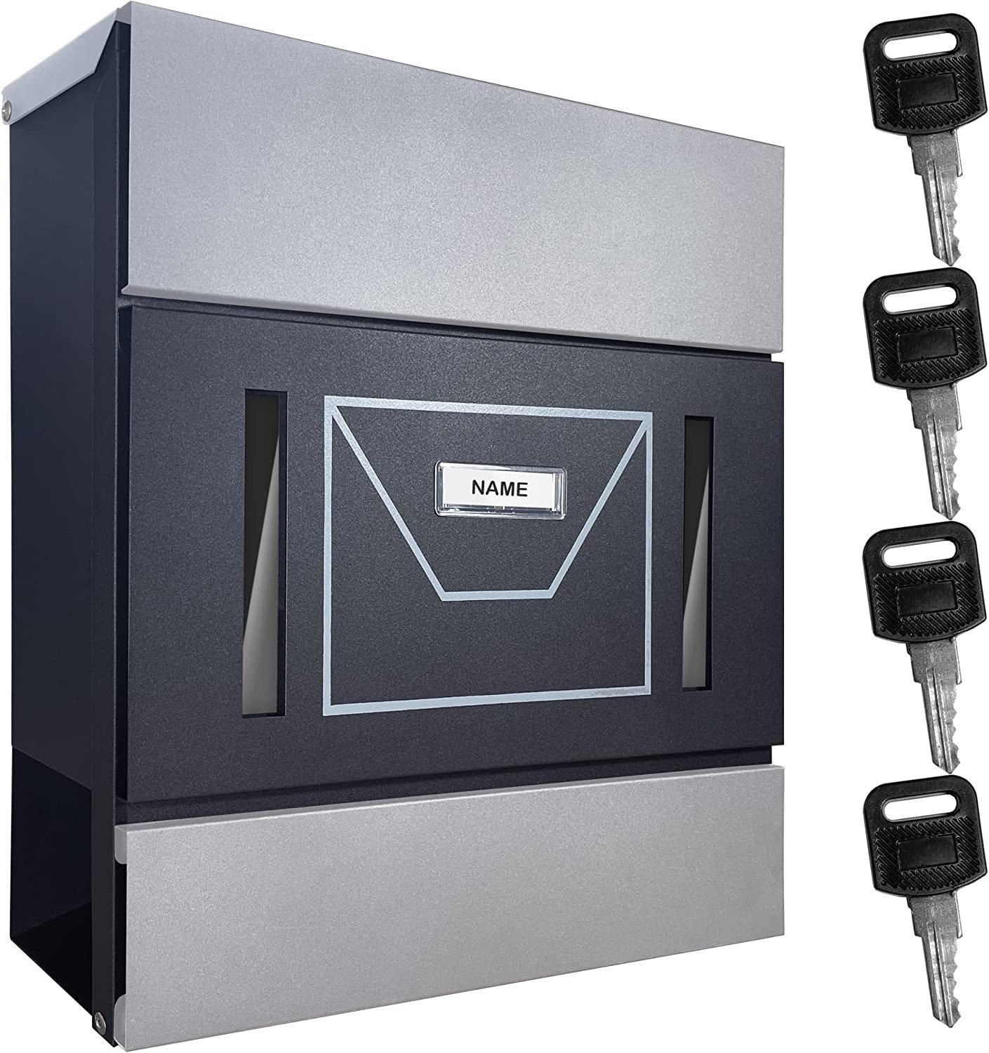 TÄGA Briefkasten tg-2220_bss_silber (Set, Briefkasten mit Schlüssel), aus S günstig online kaufen