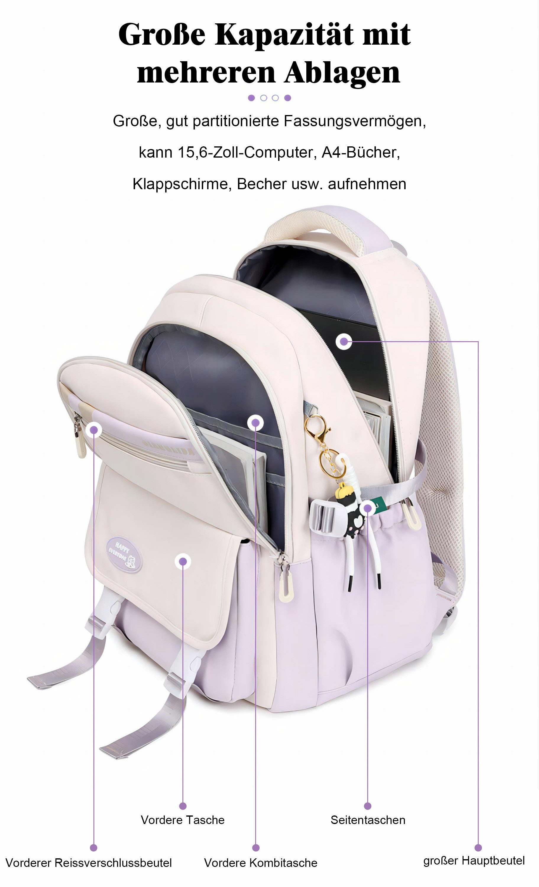 Fanttik Schulrucksack 3er Set Rucksäcke für günstig online kaufen