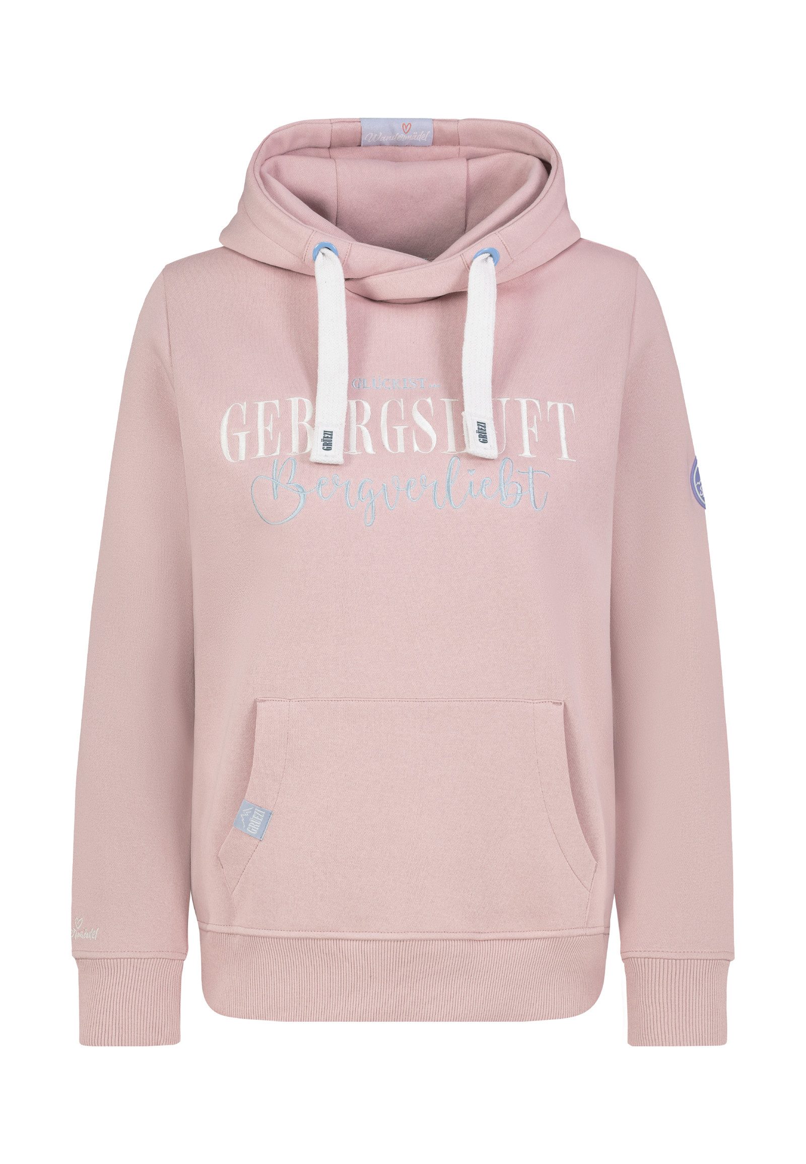 SUBLEVEL Kapuzenpullover Damen Hoodie Kapuzenpullover mit Berg Stickerei Sw günstig online kaufen