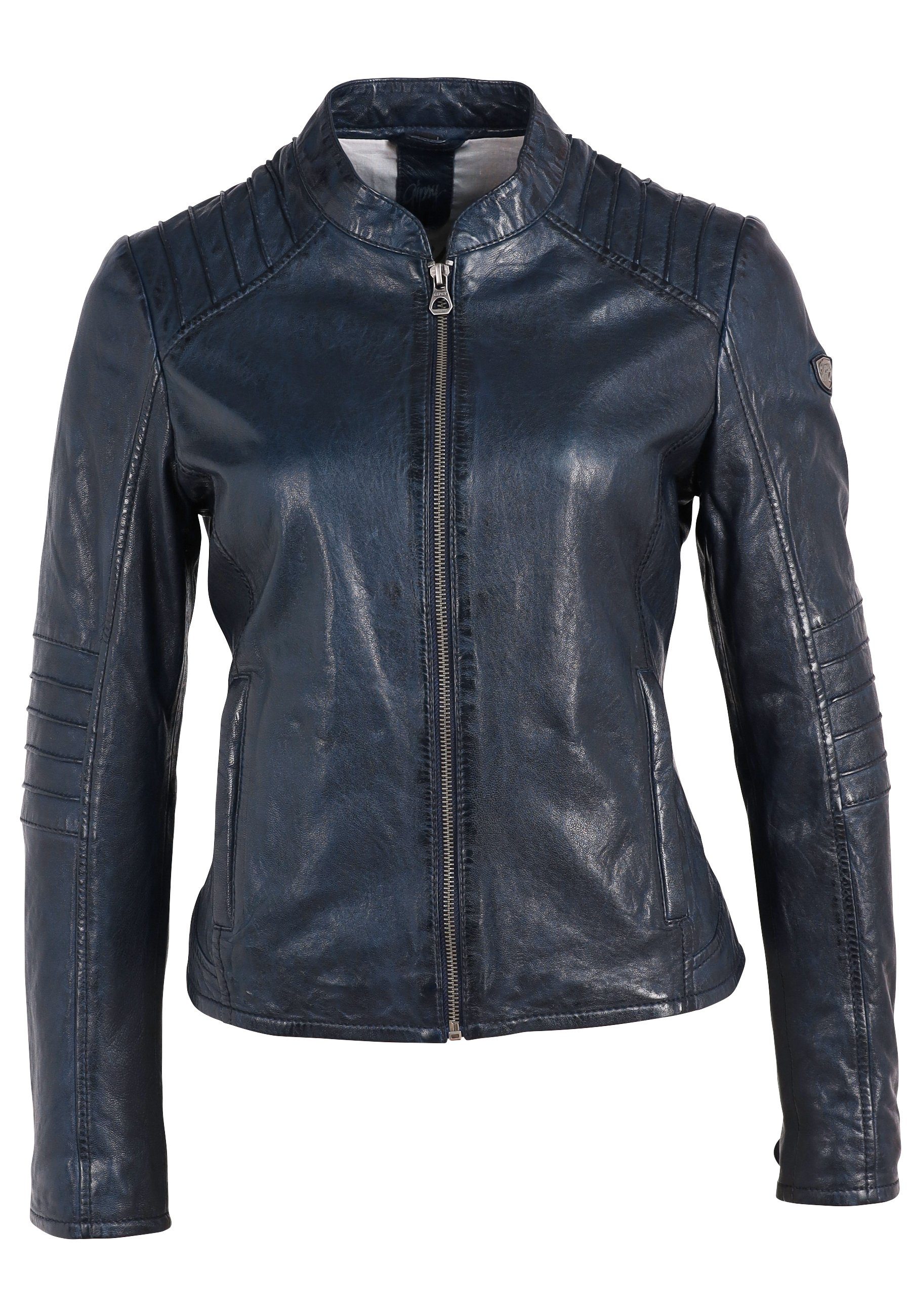 Gipsy GWJetti Lederjacke navy LONTV