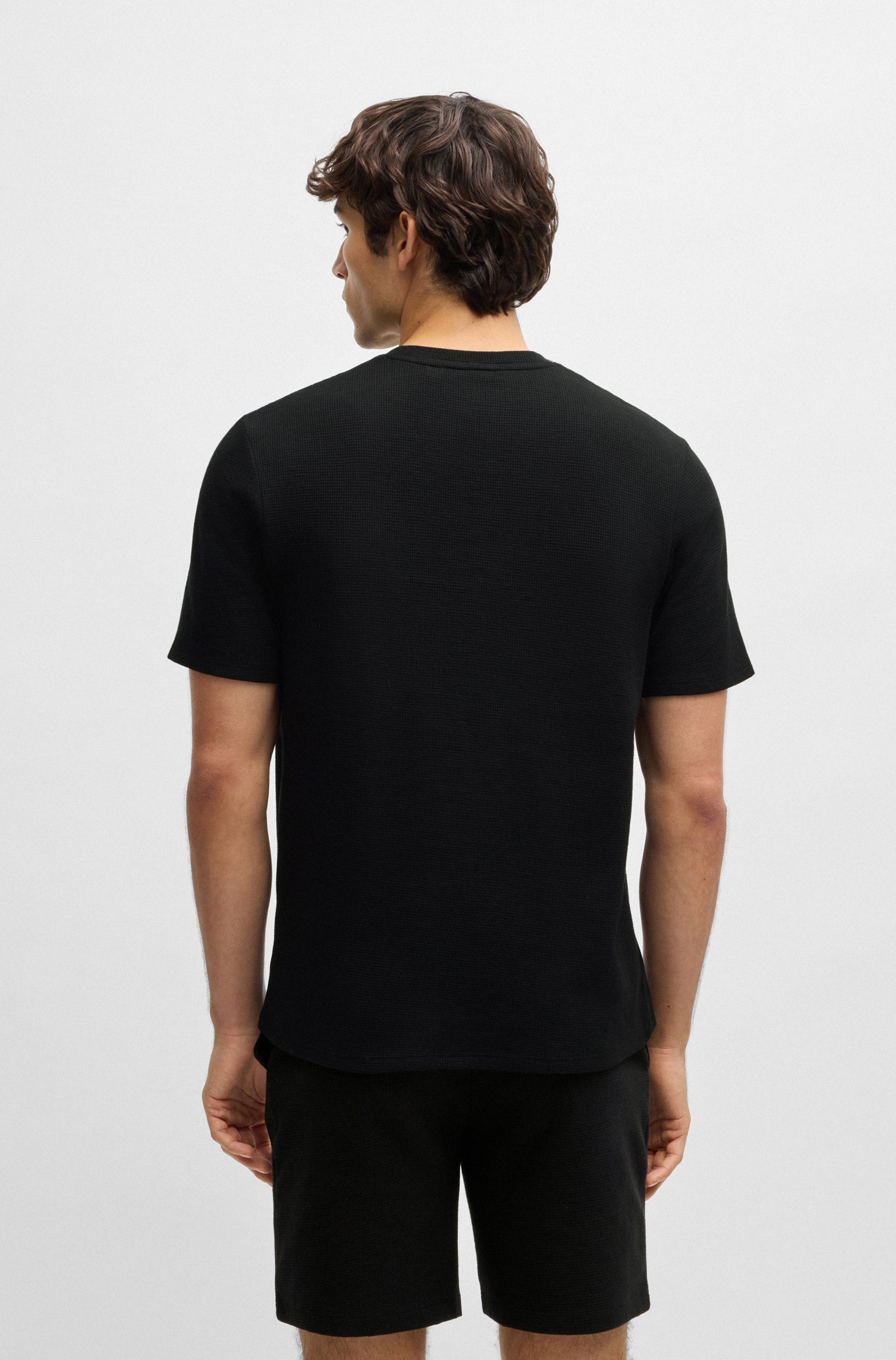 BOSS Pyjamaoberteil Waffle T-Shirt günstig online kaufen