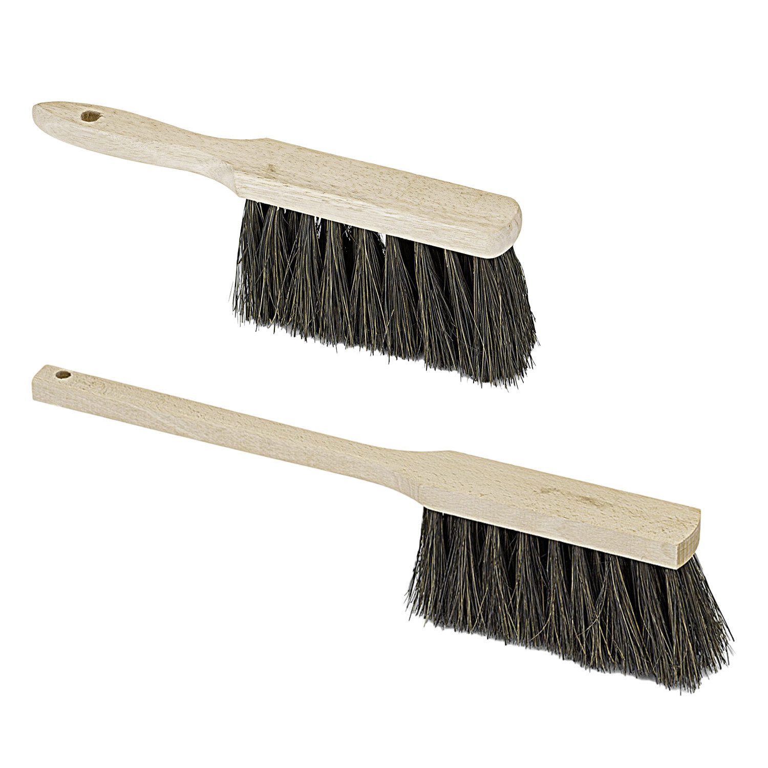 Kehrgarnitur Set 1x Industriehandfeger 28 cm + 1x Langstielhandfeger Arenga 43 cm