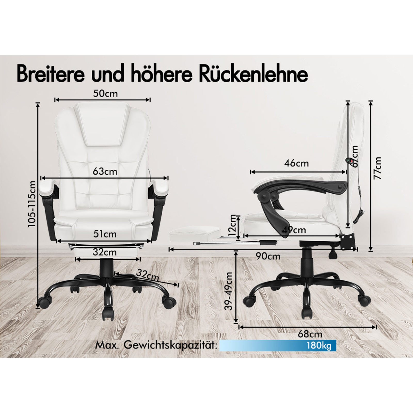 ALFORDSON Bürostuhl für Computer/Gaming, Hochlehner mit günstig online kaufen