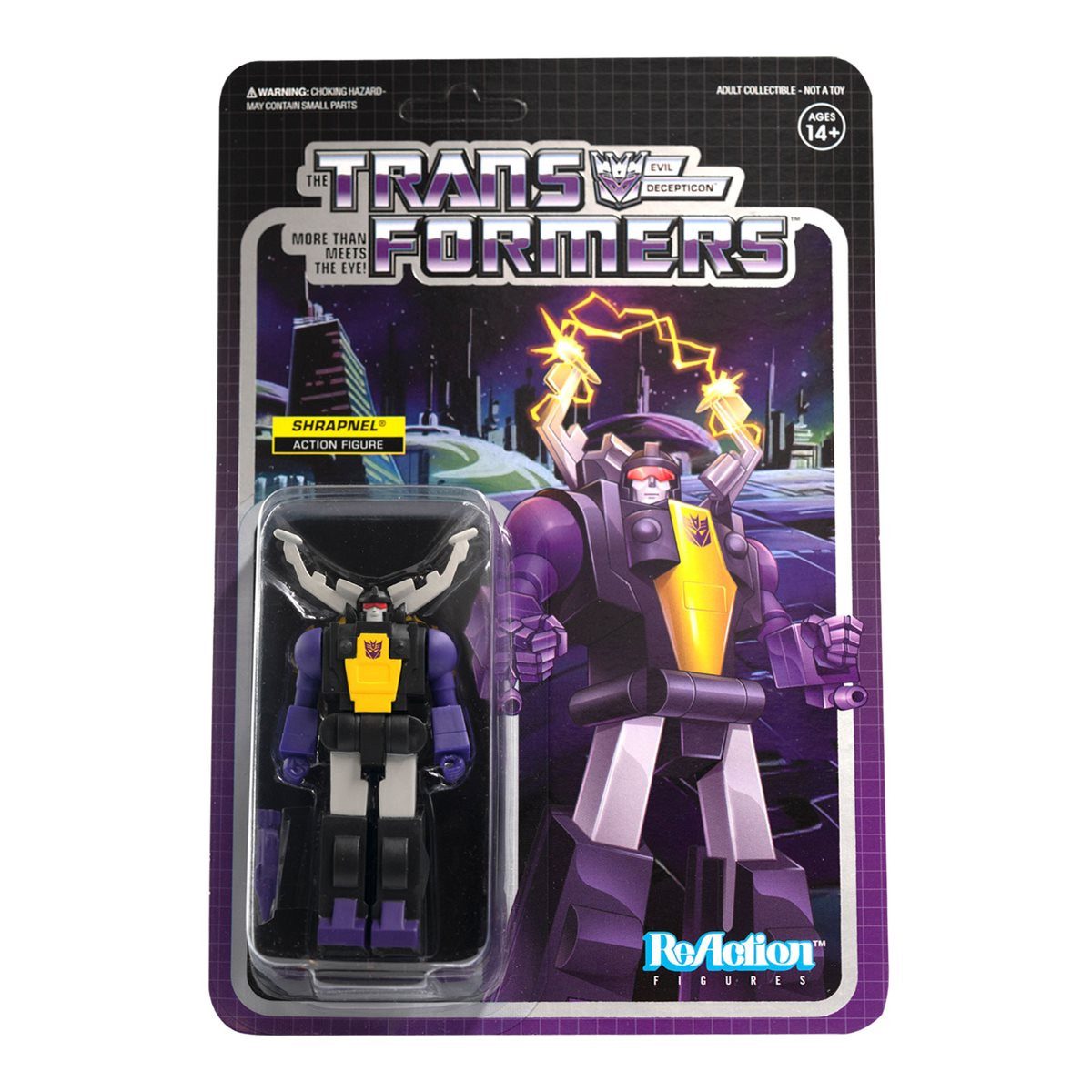 Super7 Actionfigur TRANSFORMERS SHRAPNEL REACTION ACTIONFIGUR